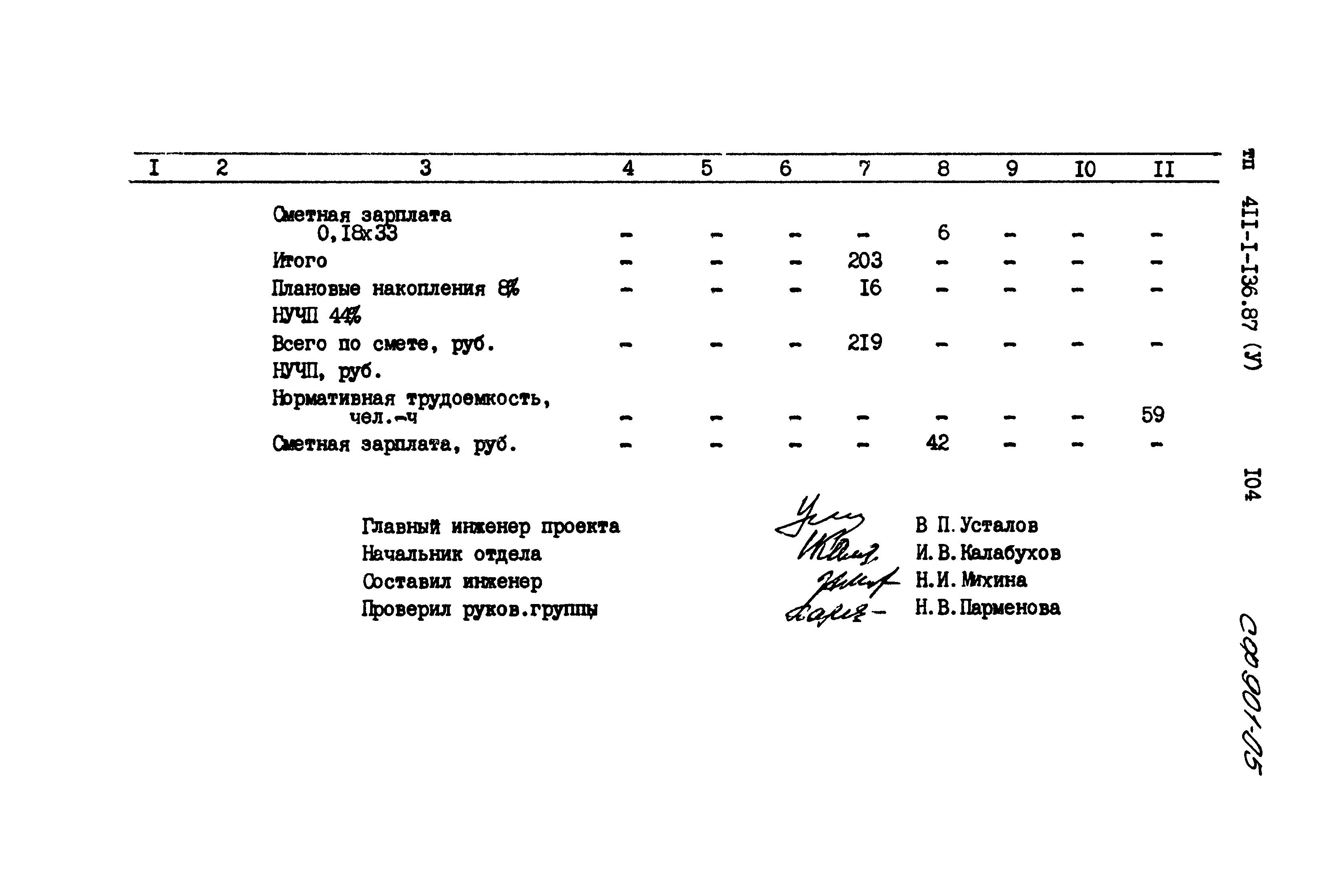 Типовой проект 411-1-136.87