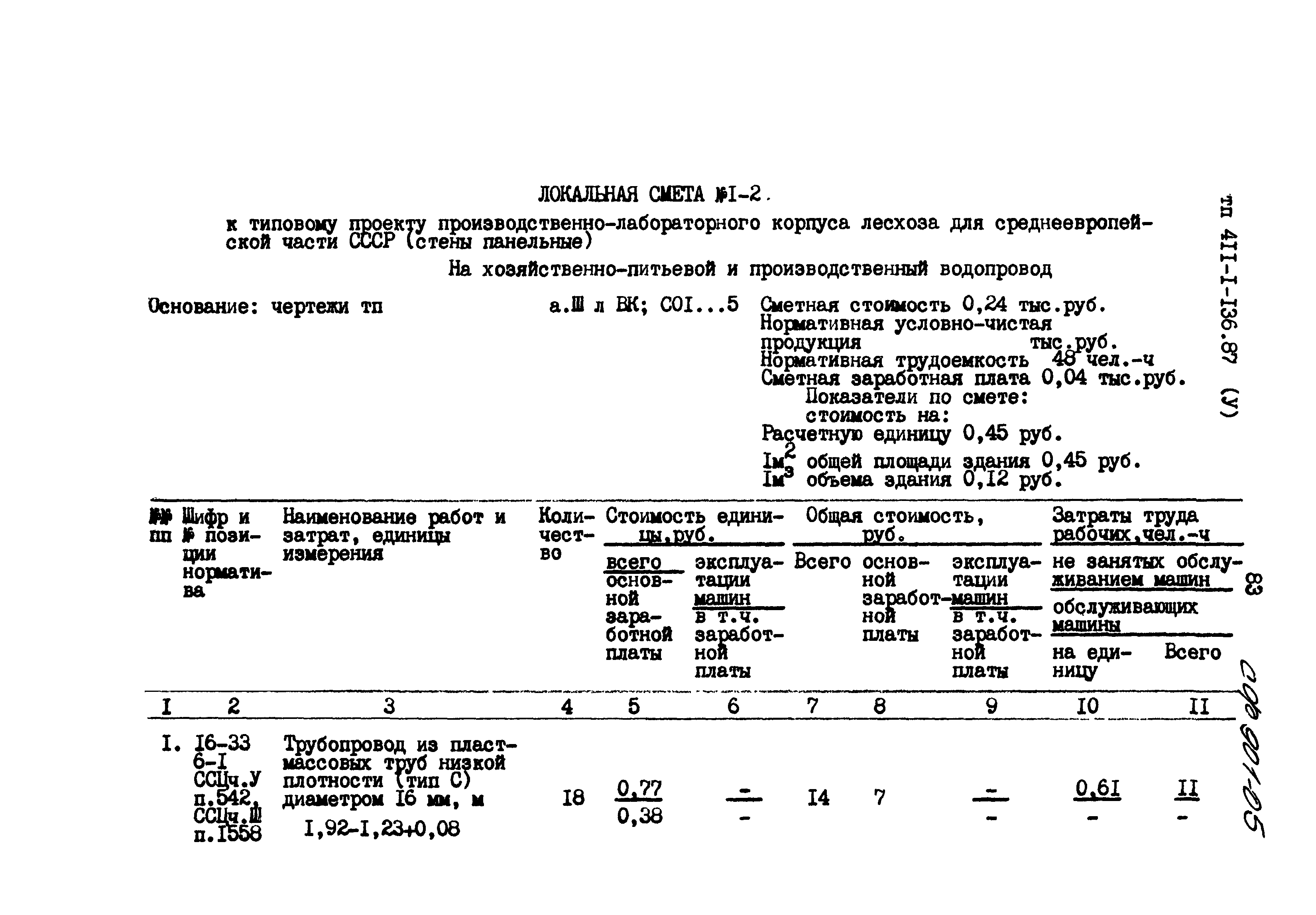 Типовой проект 411-1-136.87