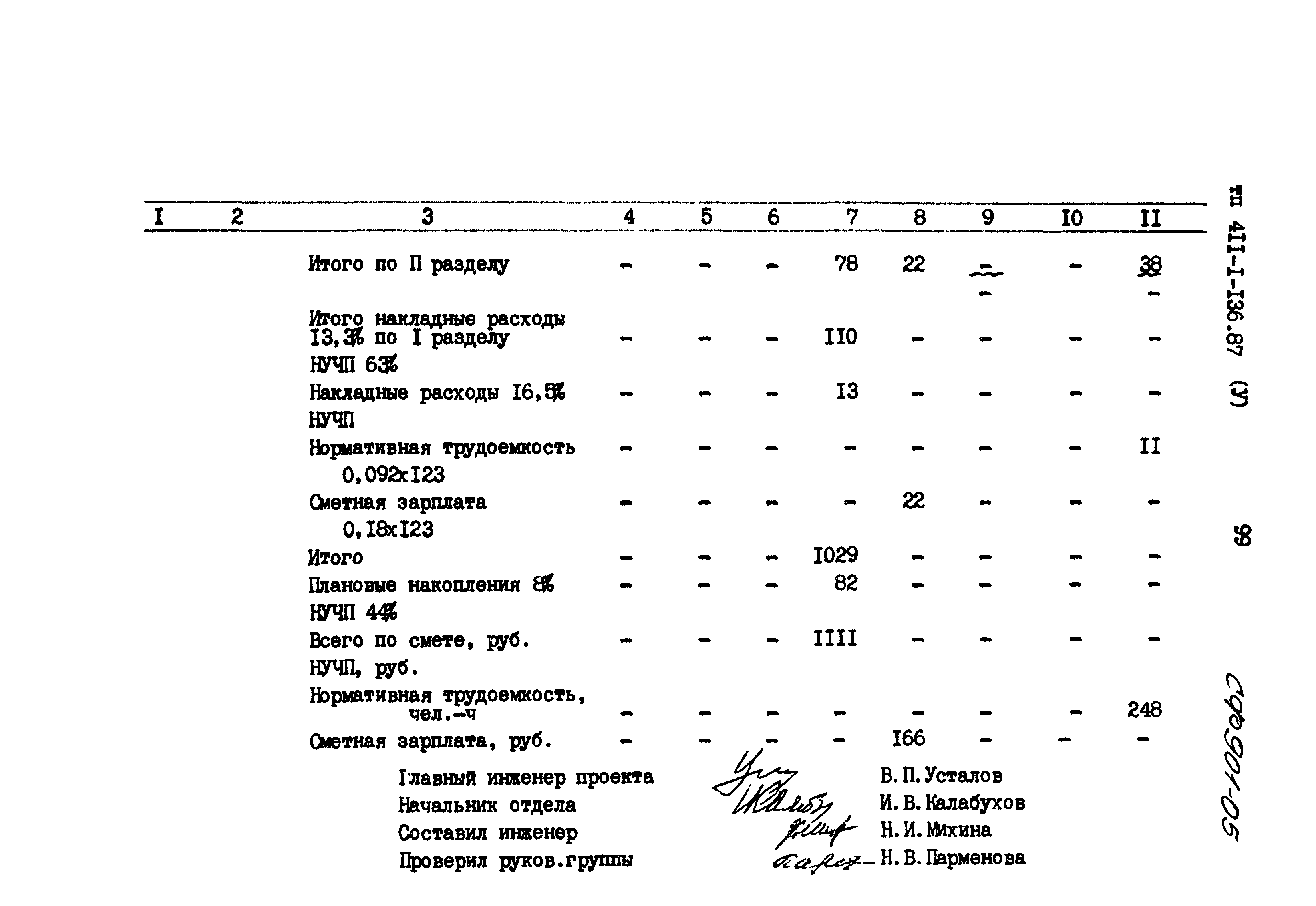 Типовой проект 411-1-136.87