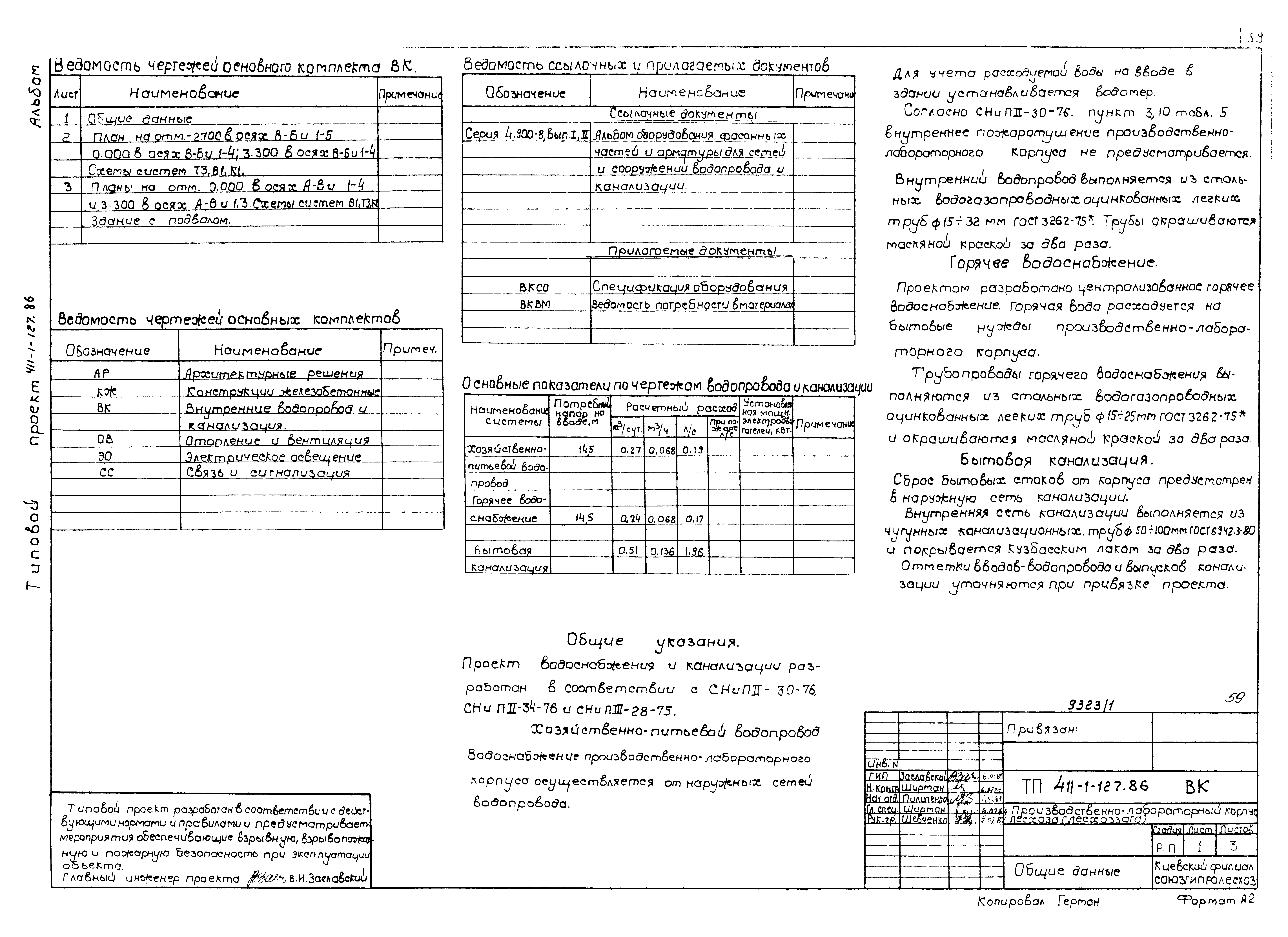 Типовой проект 411-1-127.86