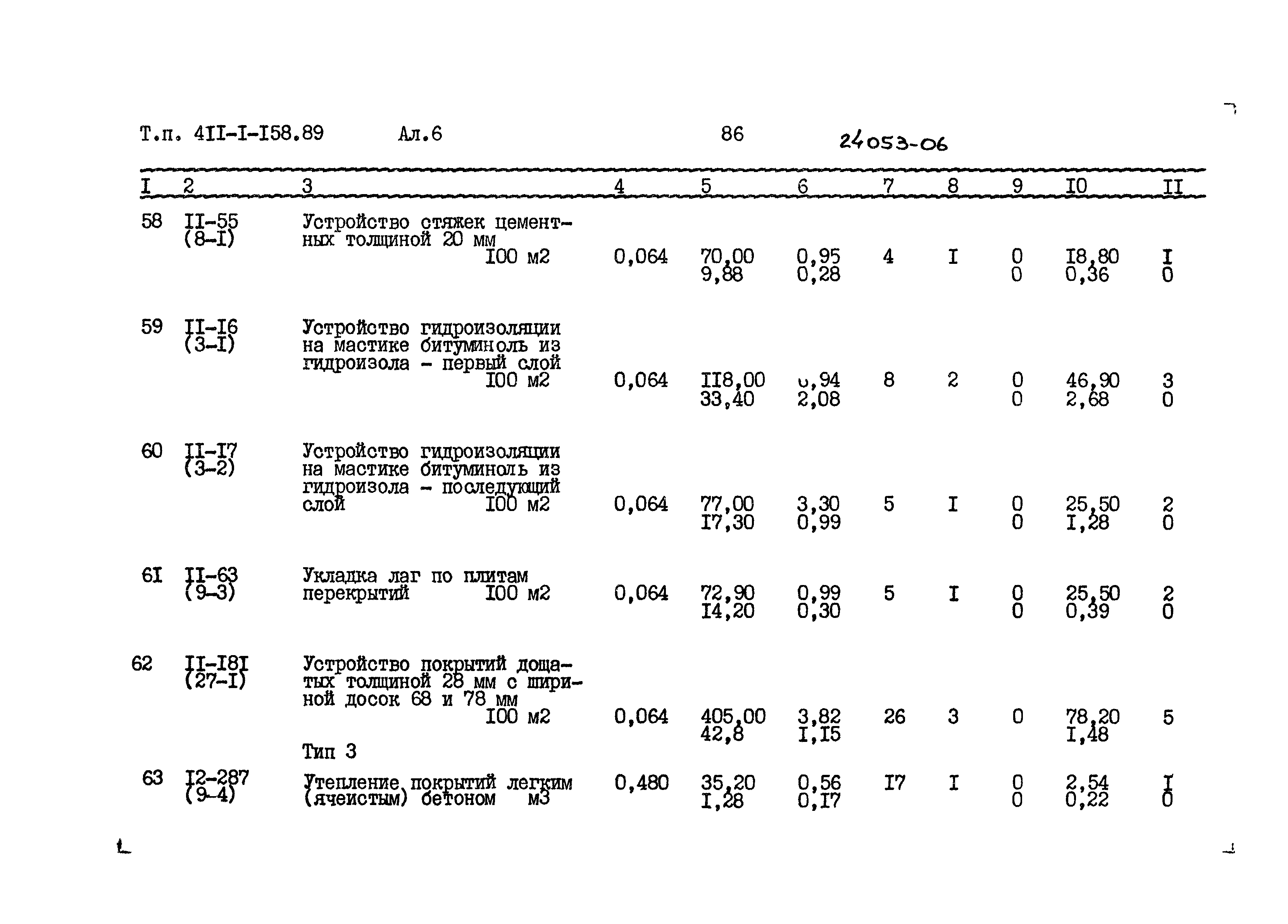 Типовой проект 411-1-158.89