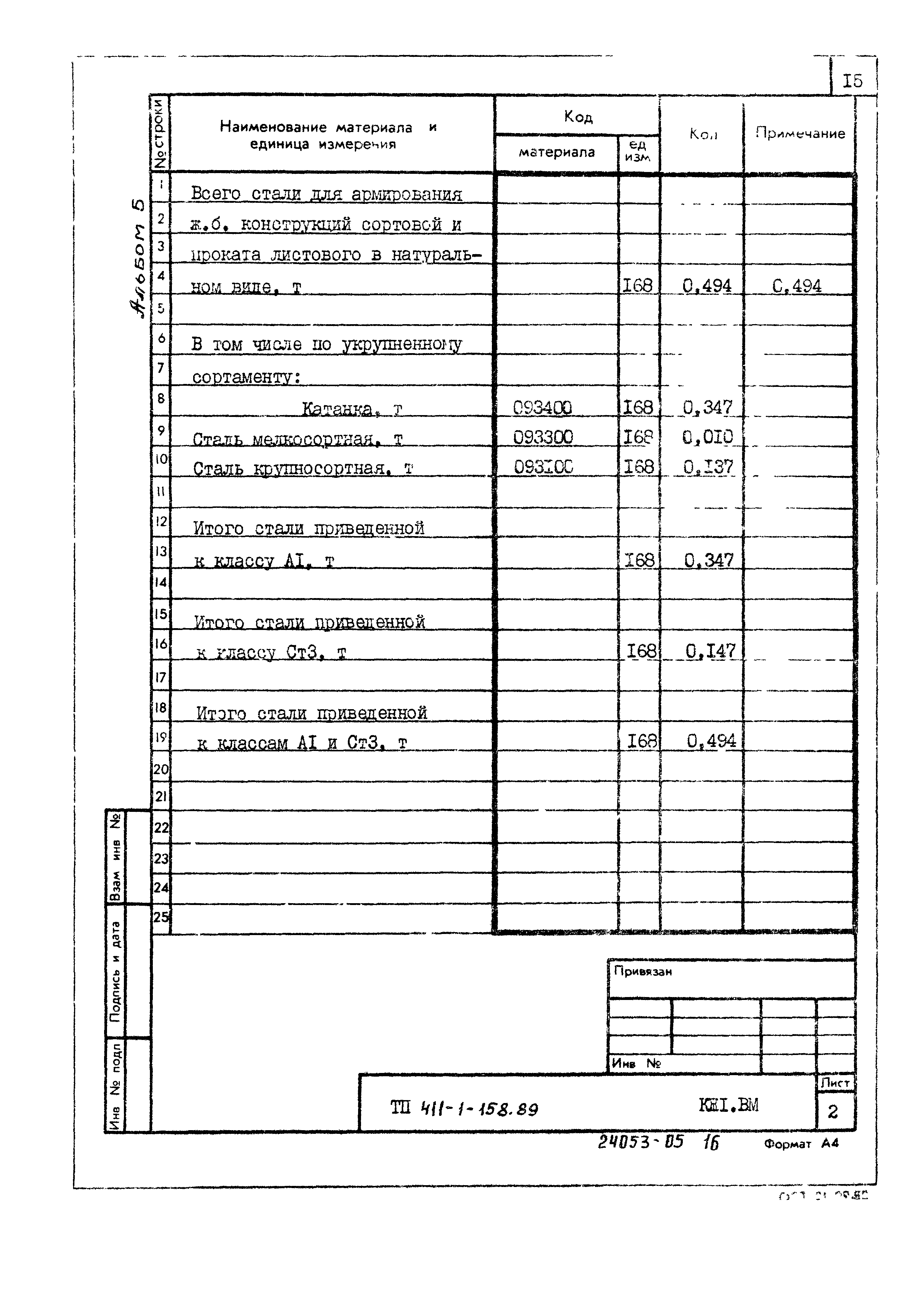 Типовой проект 411-1-158.89