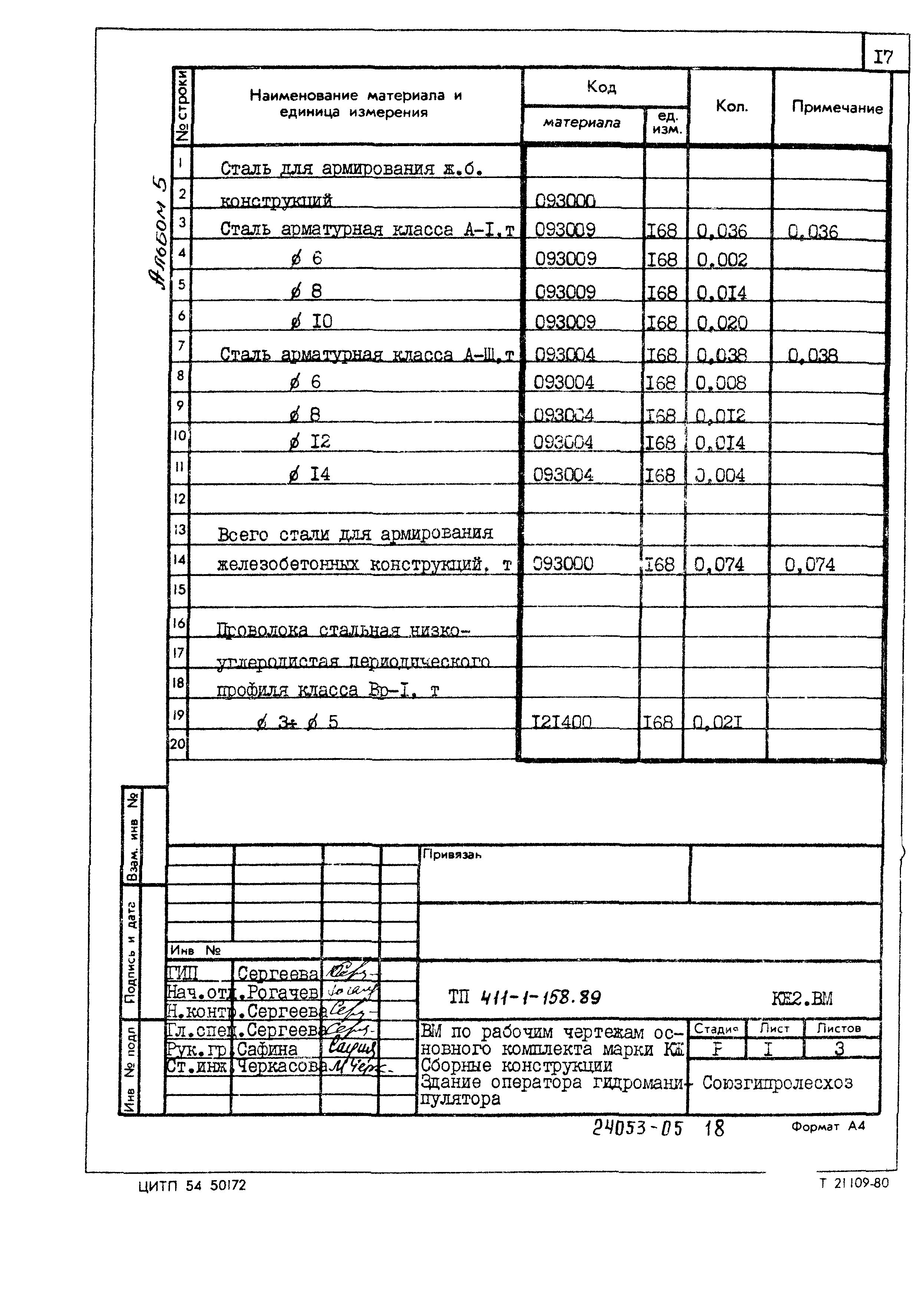 Типовой проект 411-1-158.89