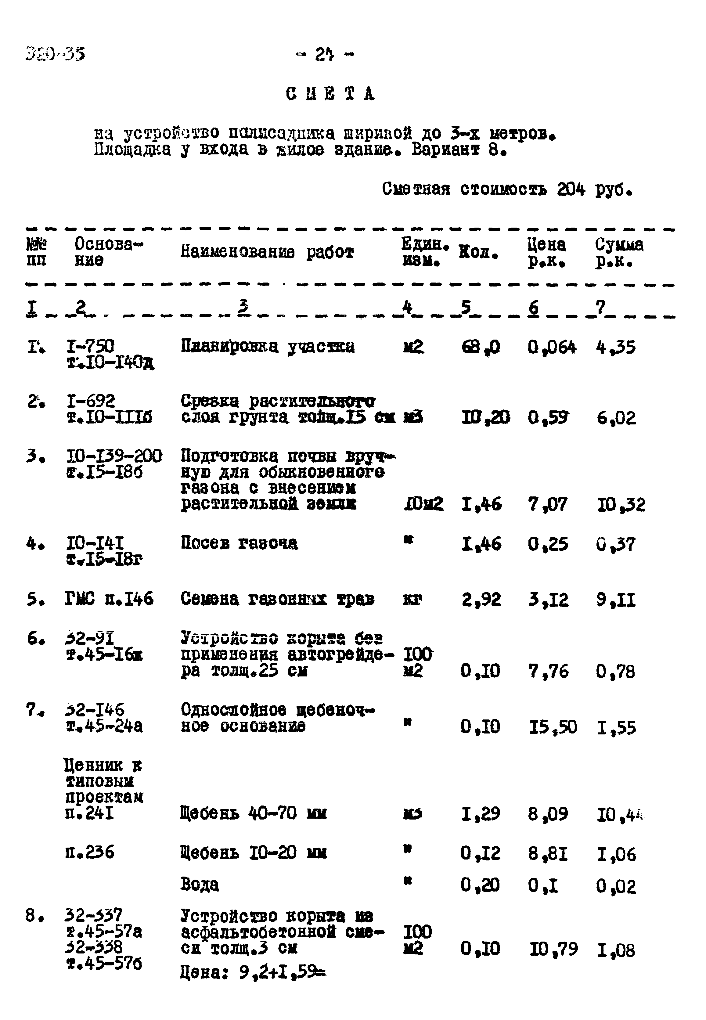 Типовой проект 320-35