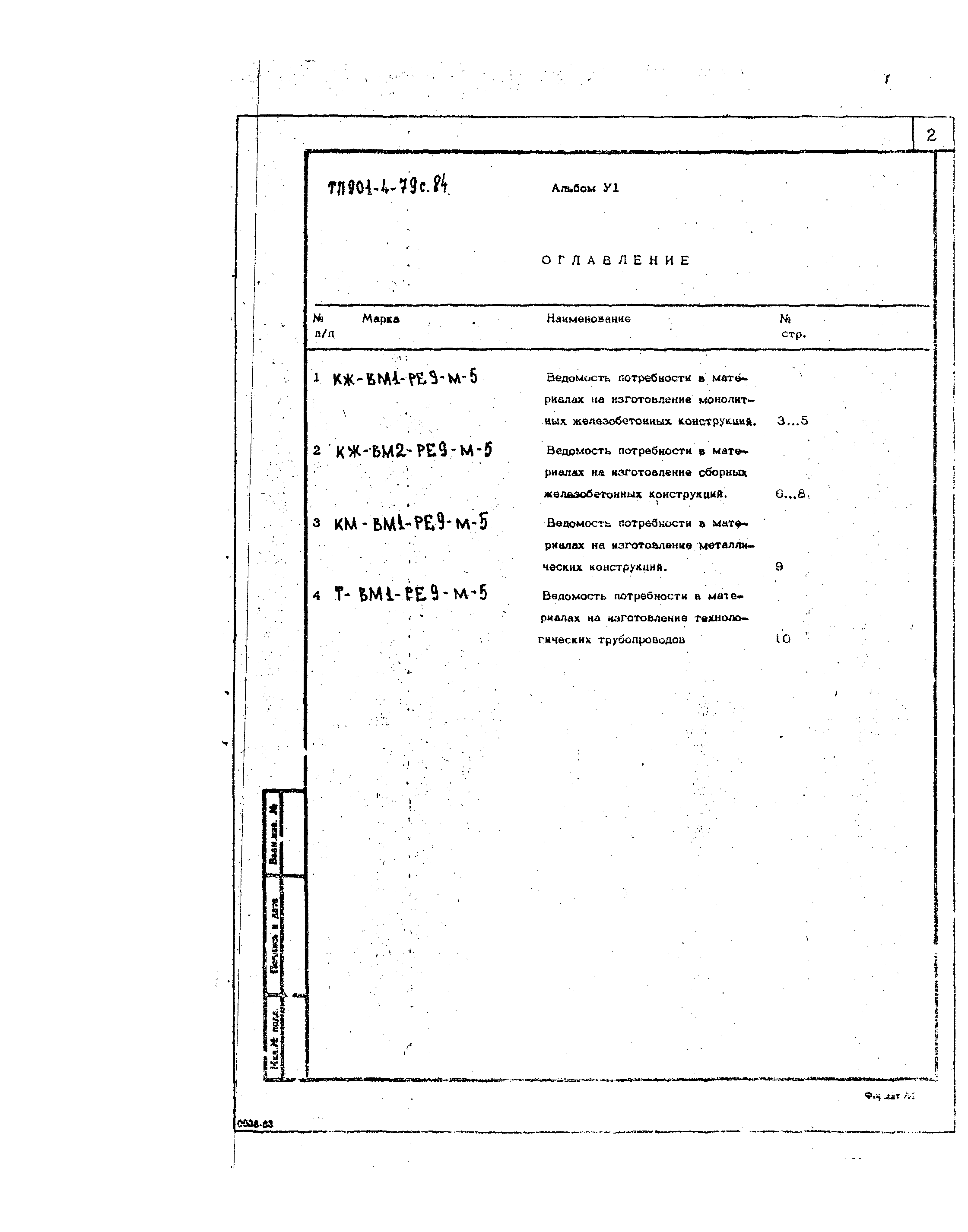 Типовой проект 901-4-79с.84