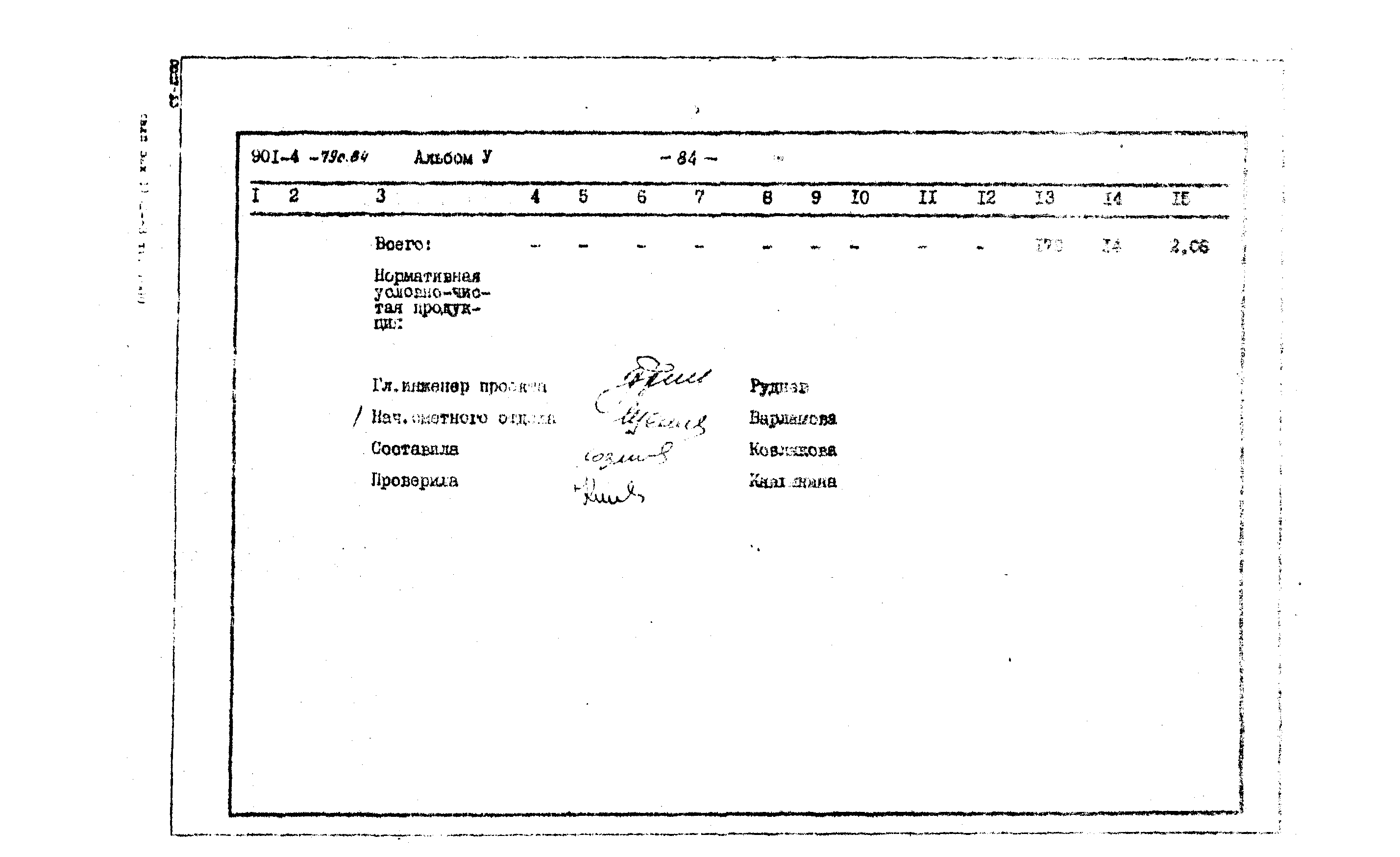 Типовой проект 901-4-79с.84