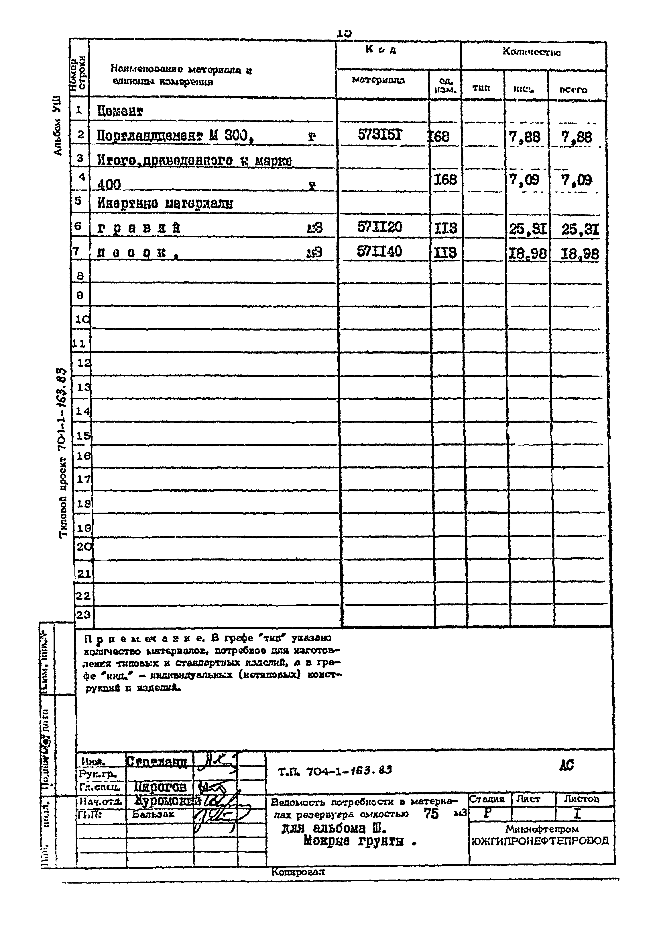 Типовой проект 704-1-163.83