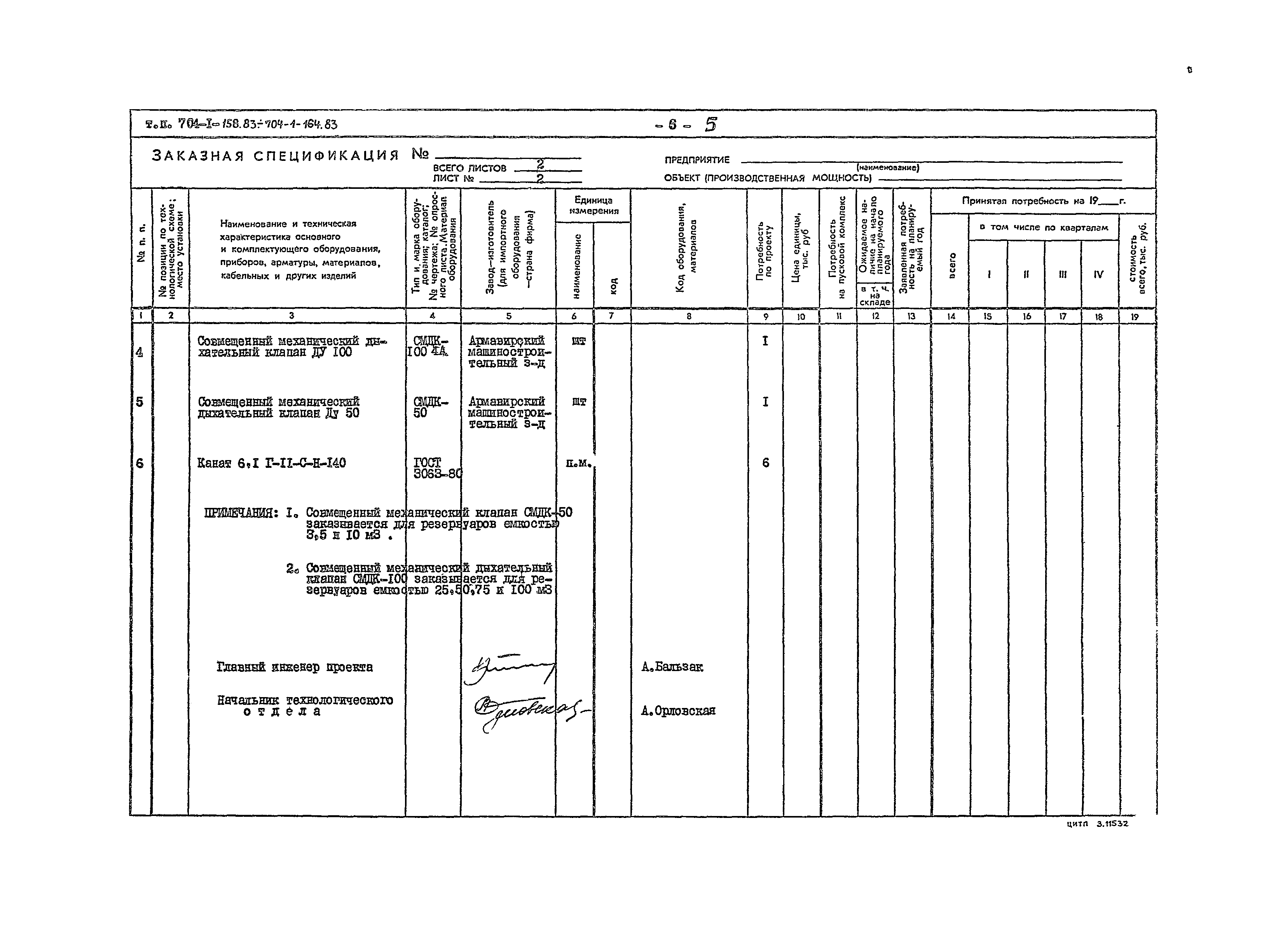 Типовой проект 704-1-163.83