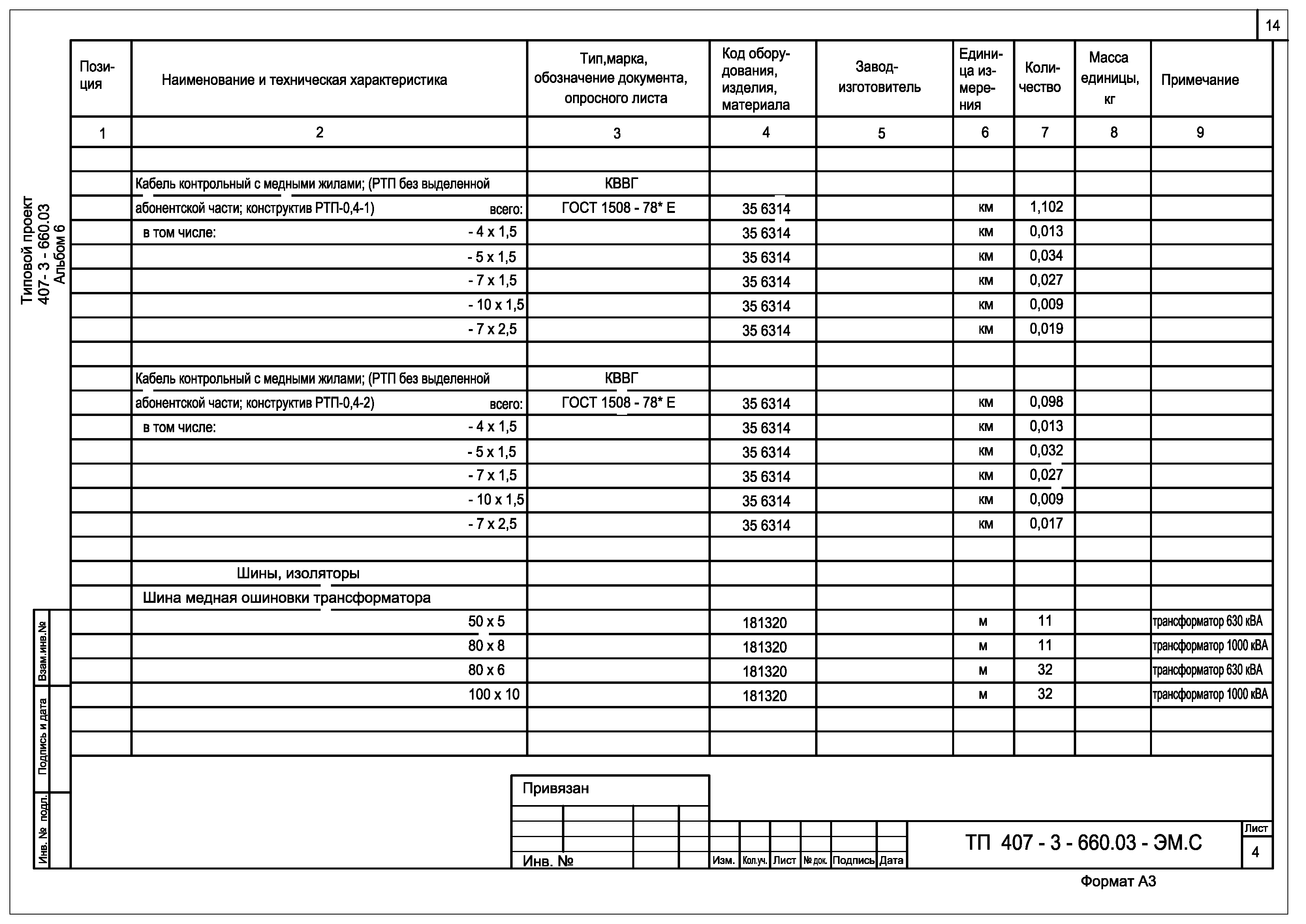 Типовой проект 407-3-660.03