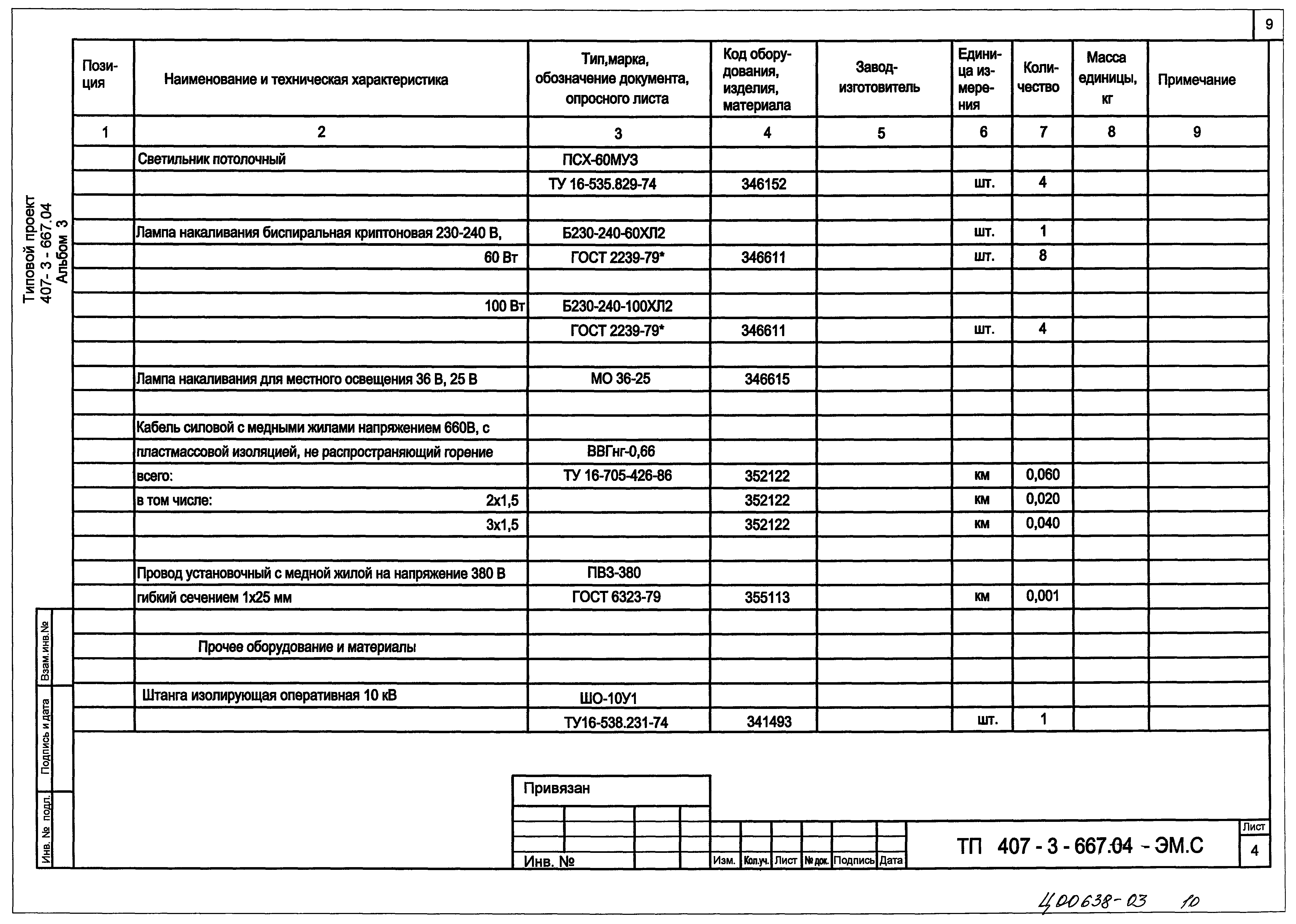 Типовой проект 407-3-667.04