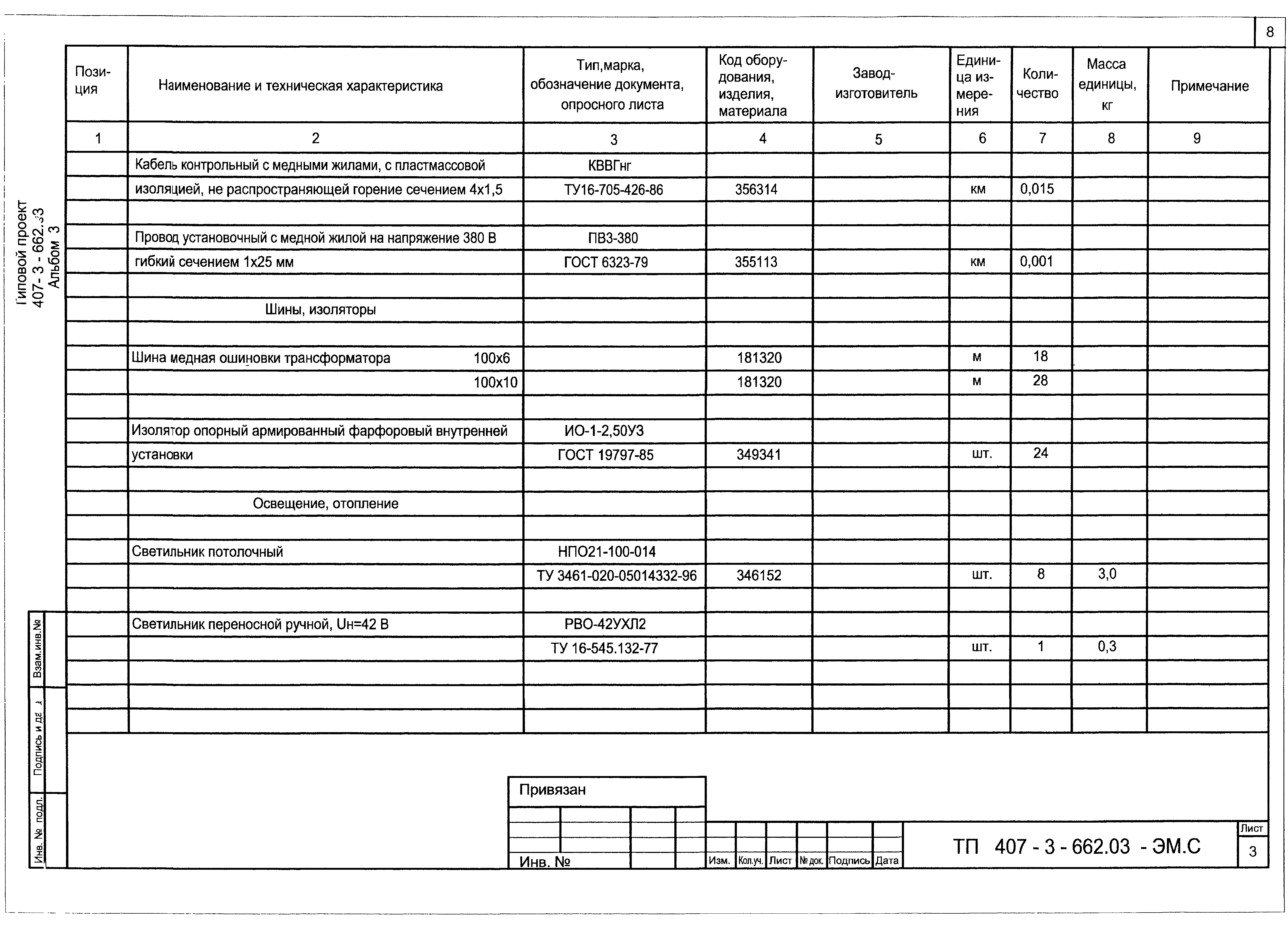 Типовой проект 407-3-662.03