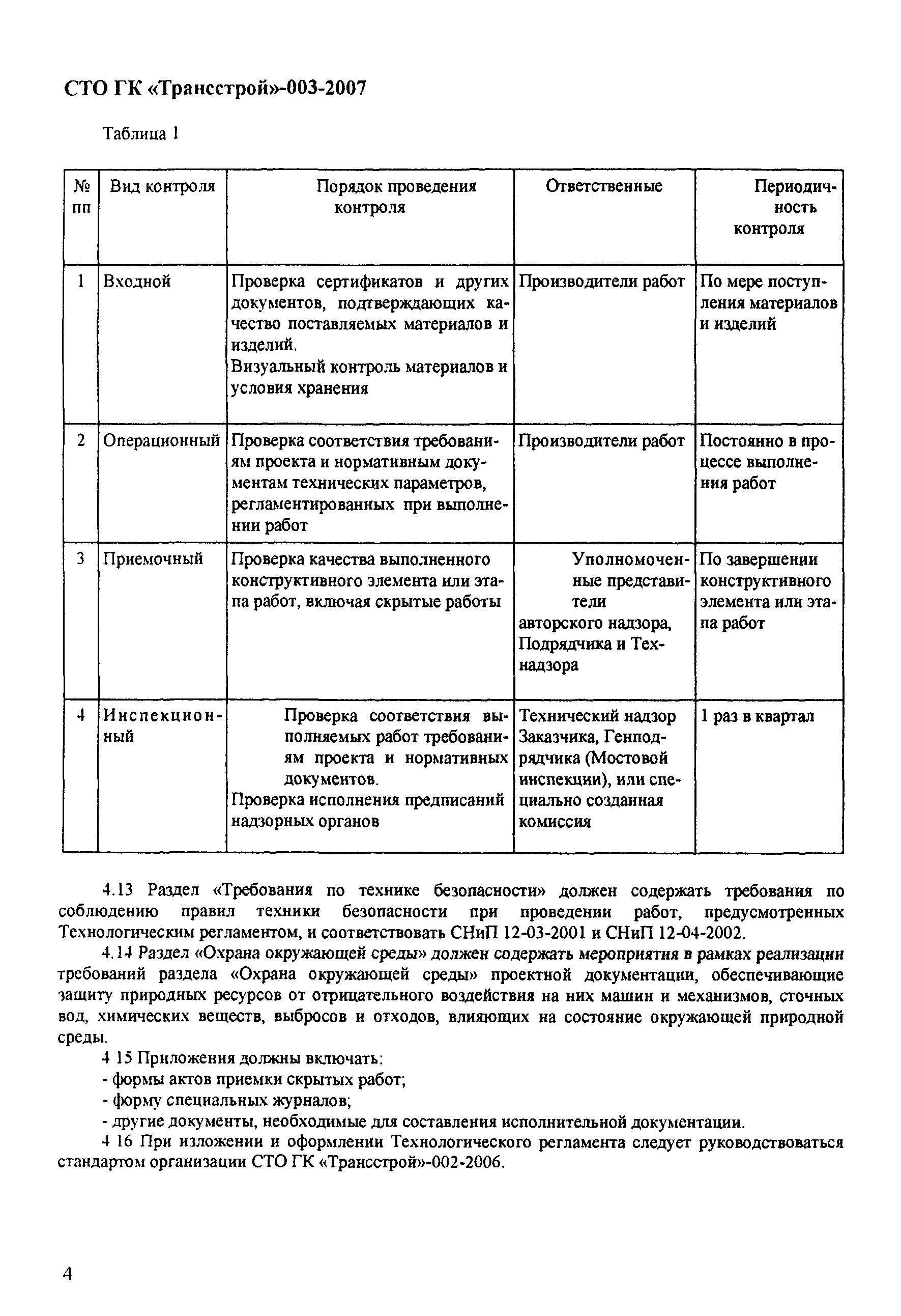 СТО-ГК "Трансстрой" 003-2007