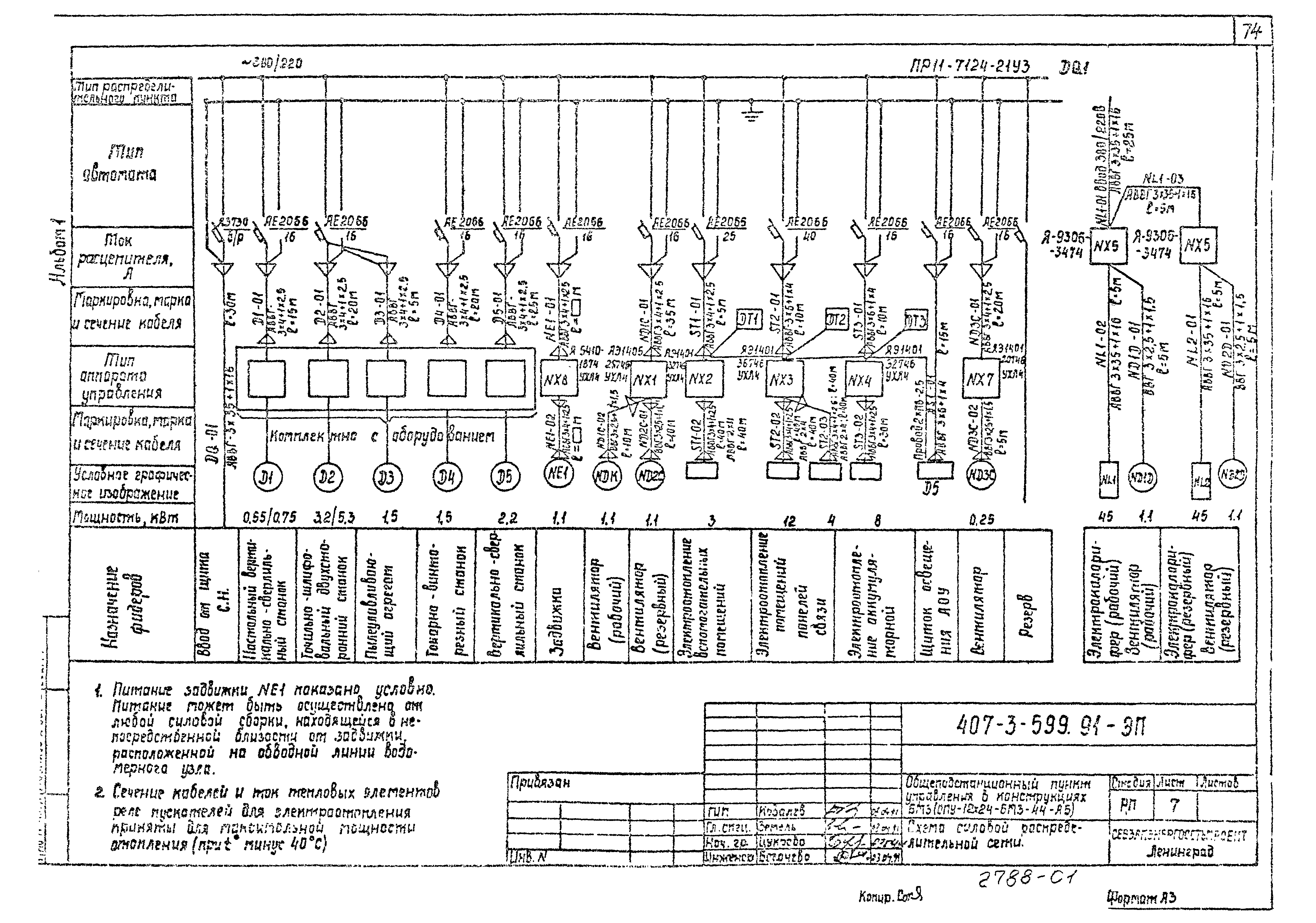 Типовой проект 407-3-599.91