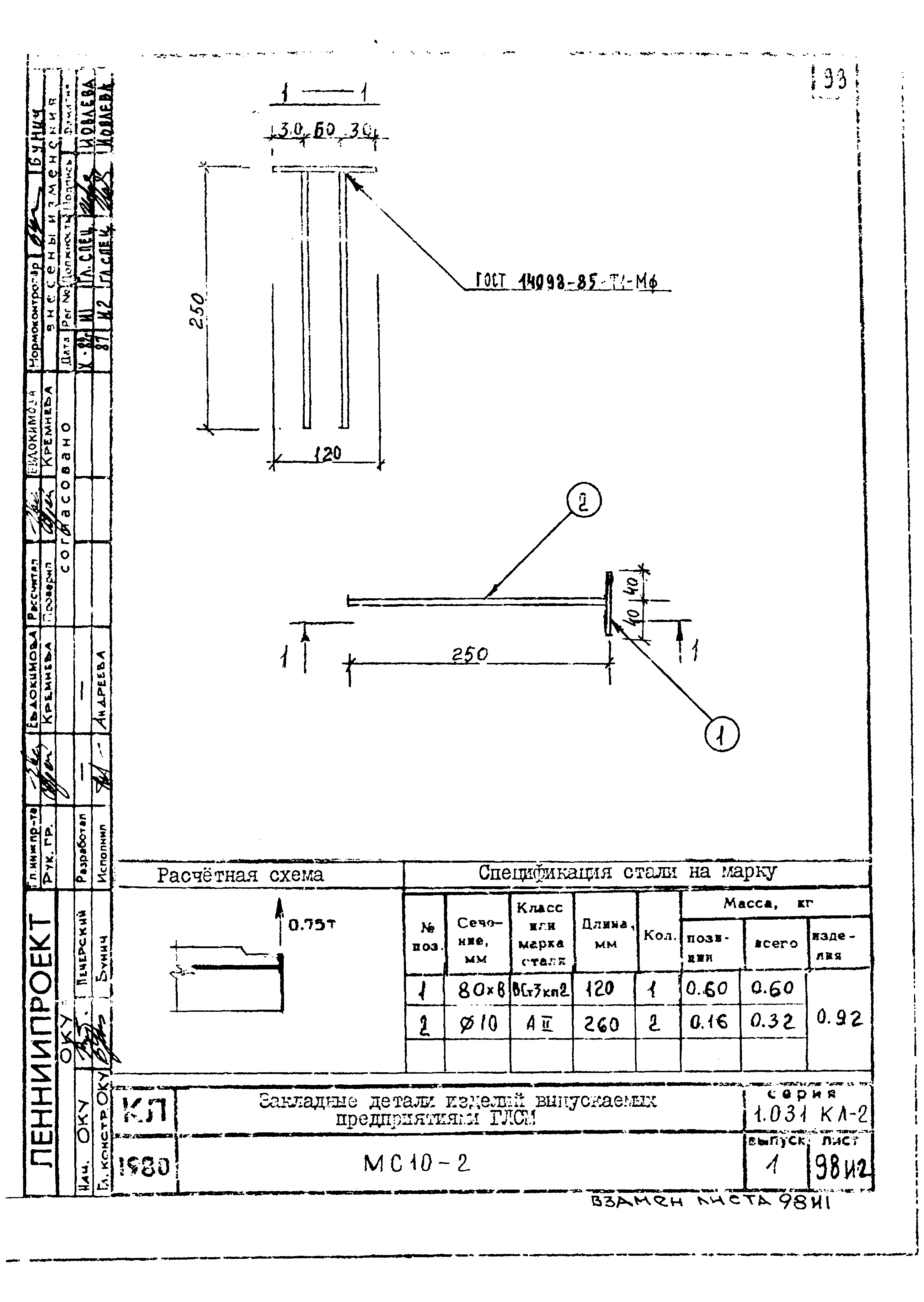 Серия 1.031 КЛ-2