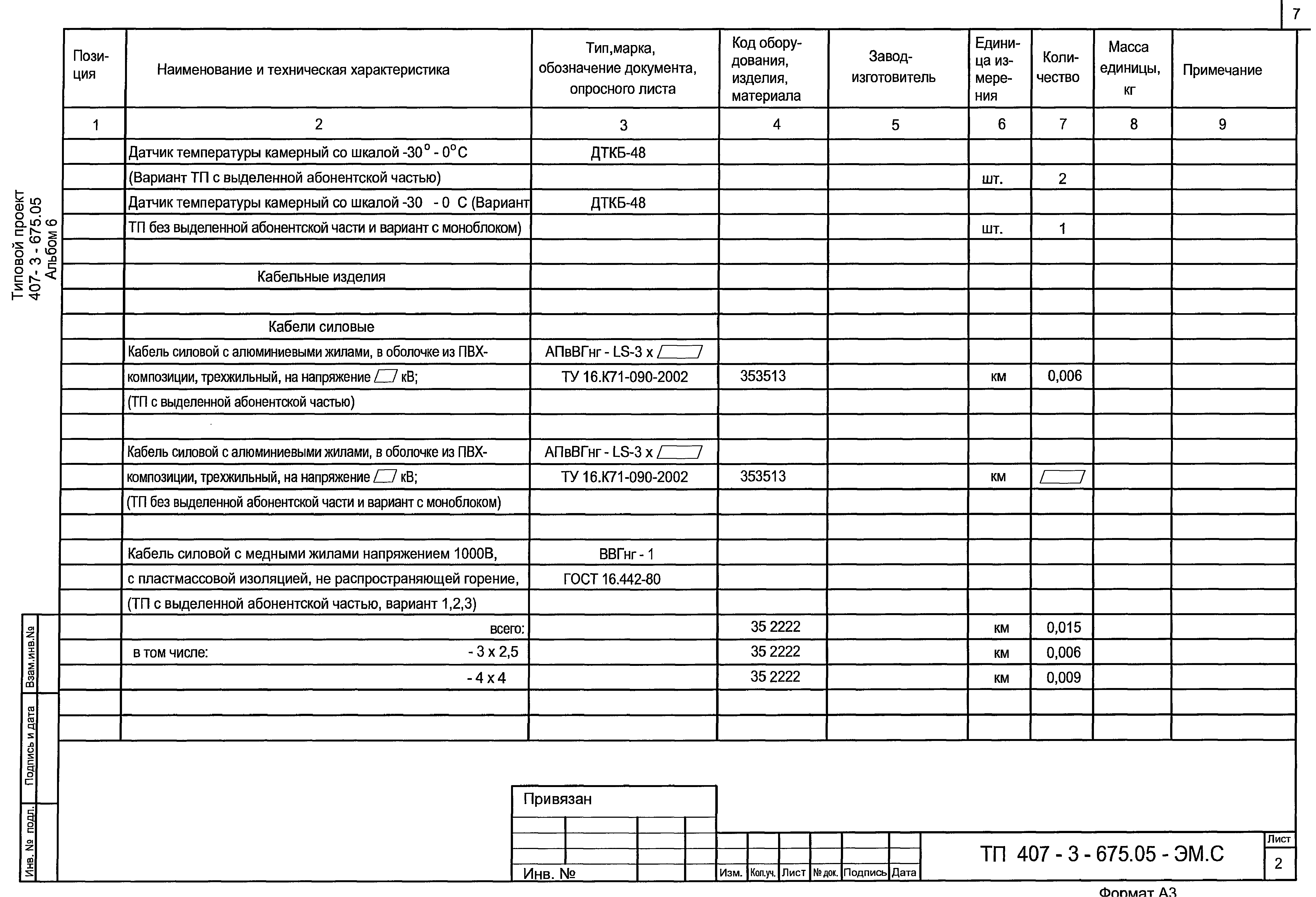 Типовой проект 407-3-675.05