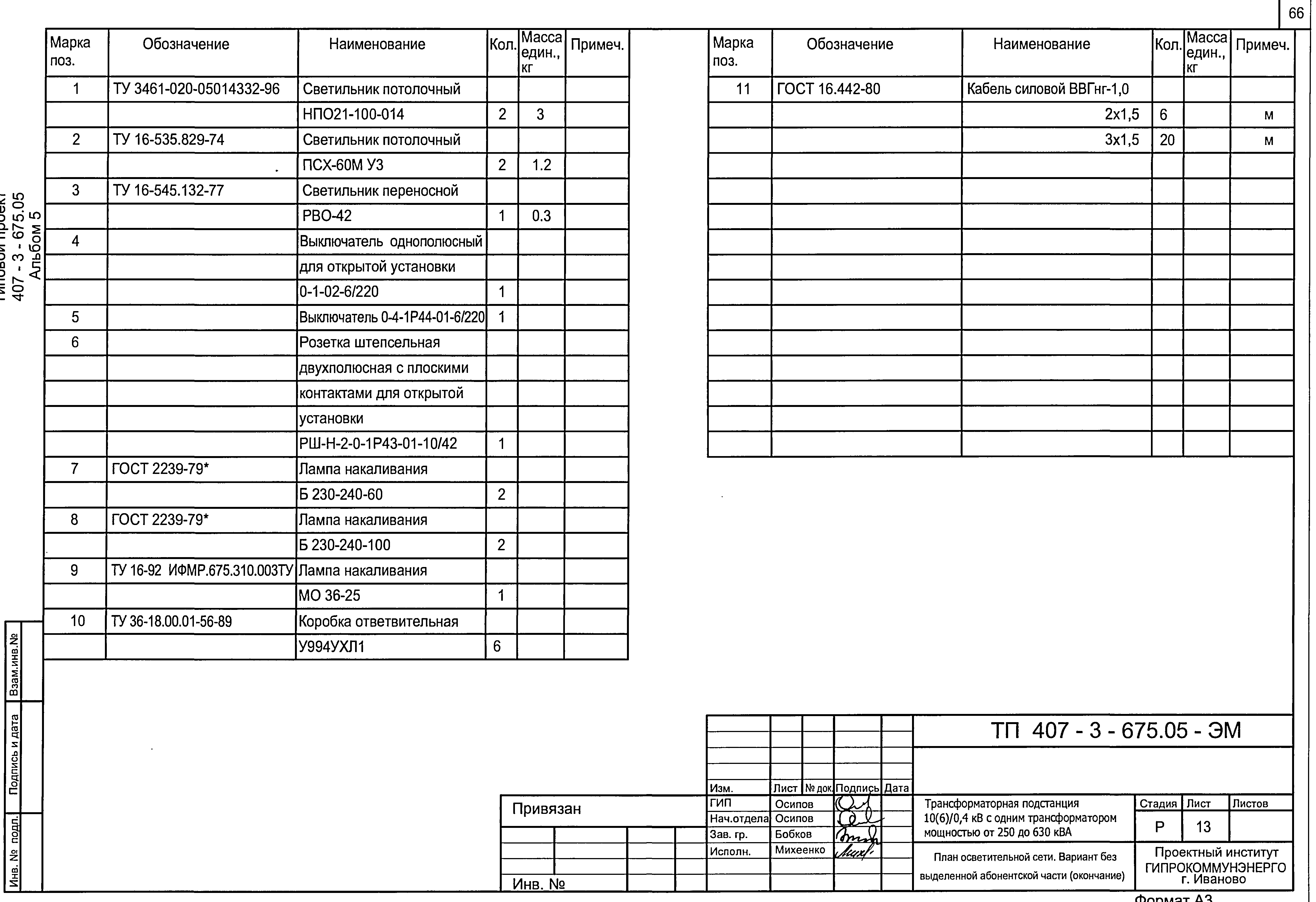 Типовой проект 407-3-675.05