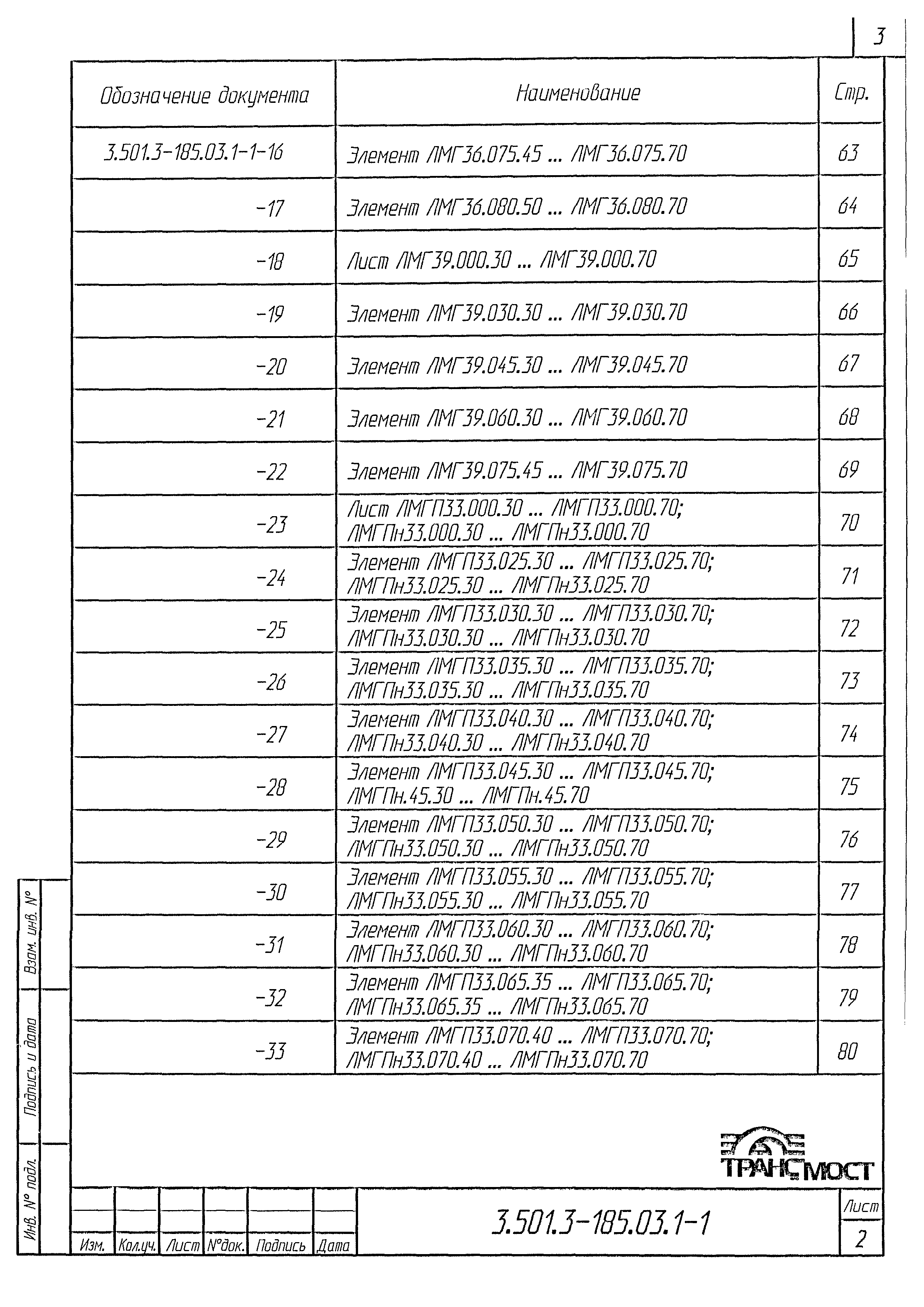 Серия 3.501.3-185.03