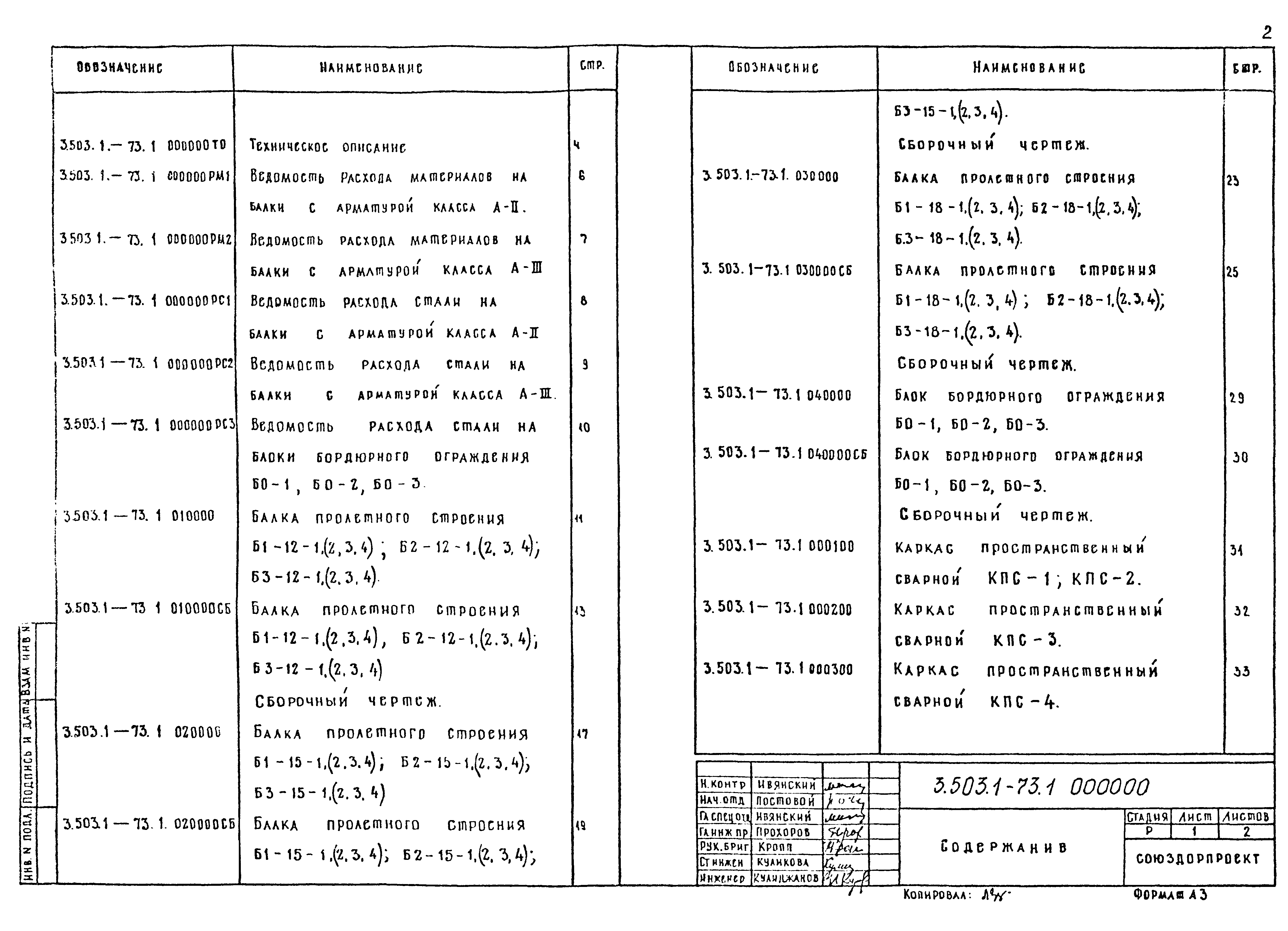 Серия 3.503.1-73