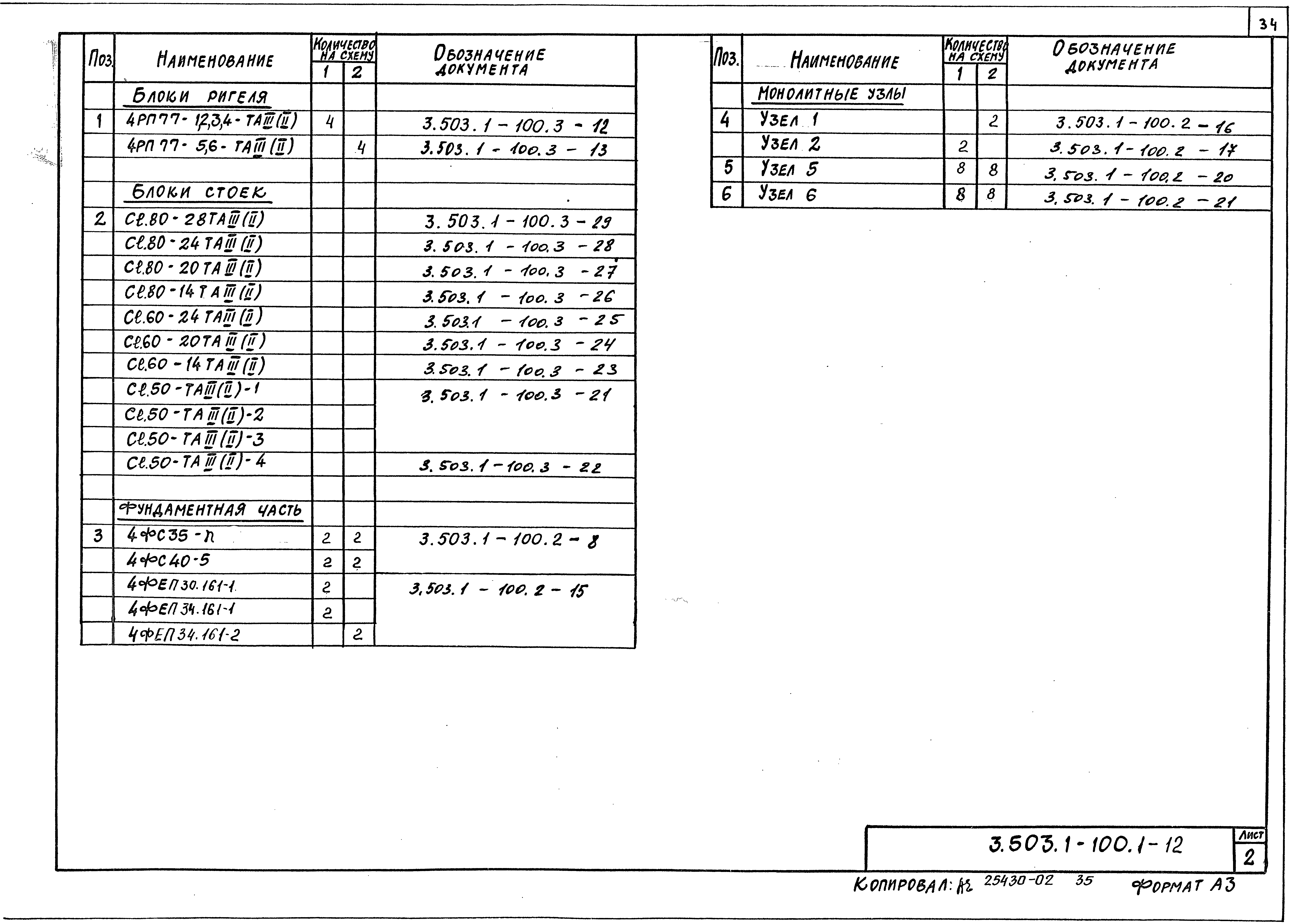 Серия 3.503.1-100