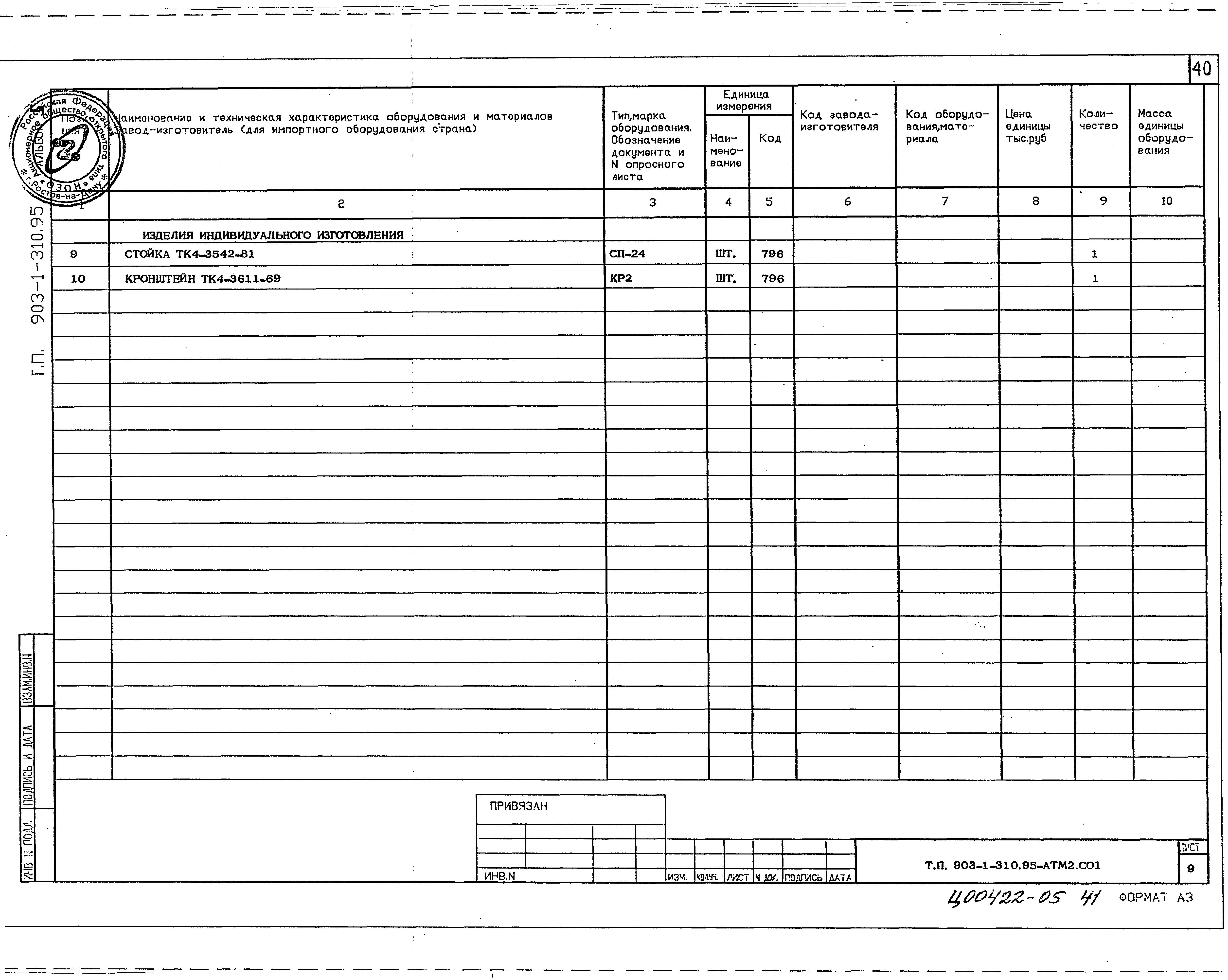 Типовой проект 903-1-310.95