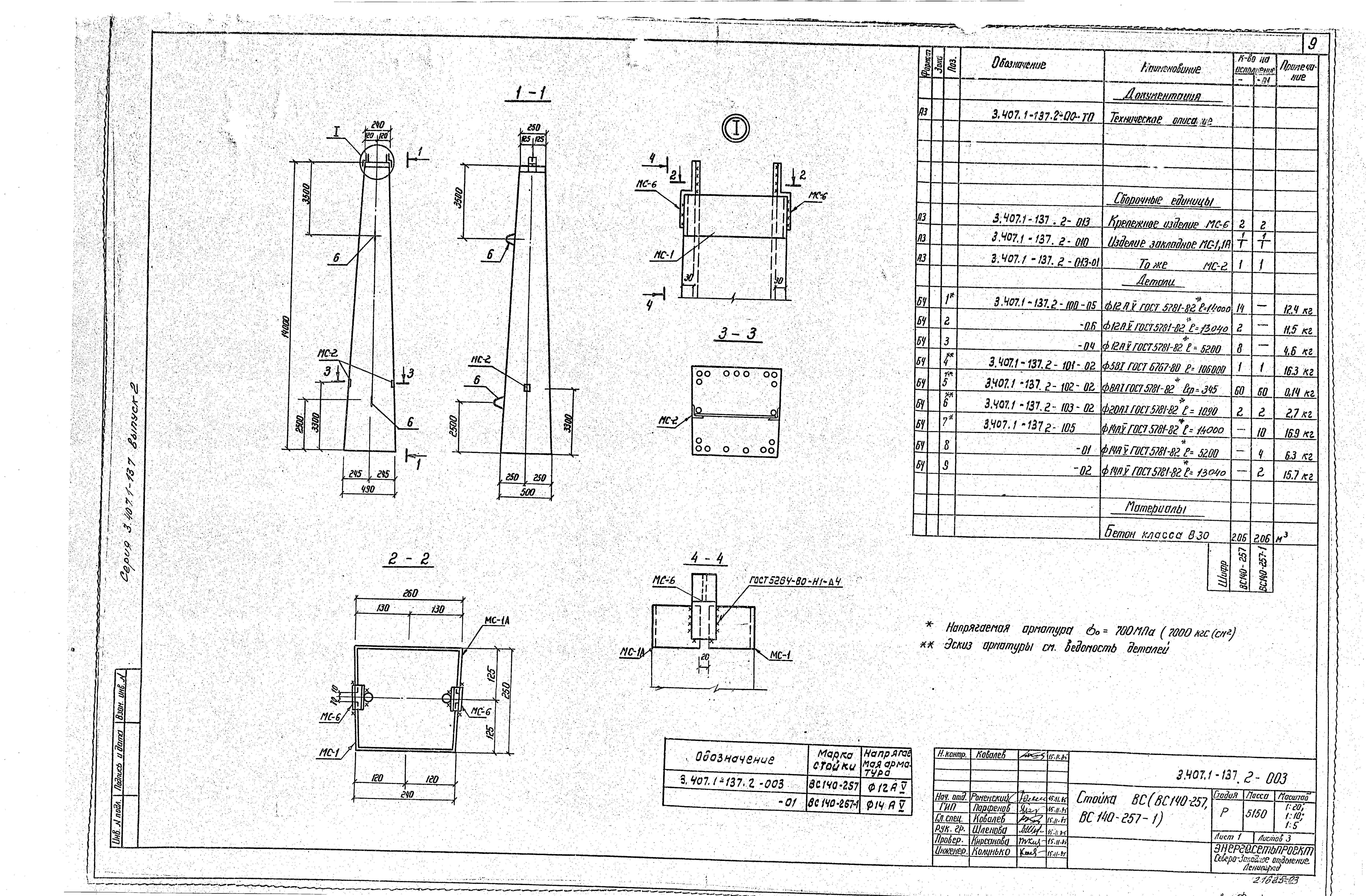 Кр-1 железобетонные конструкции чертеж