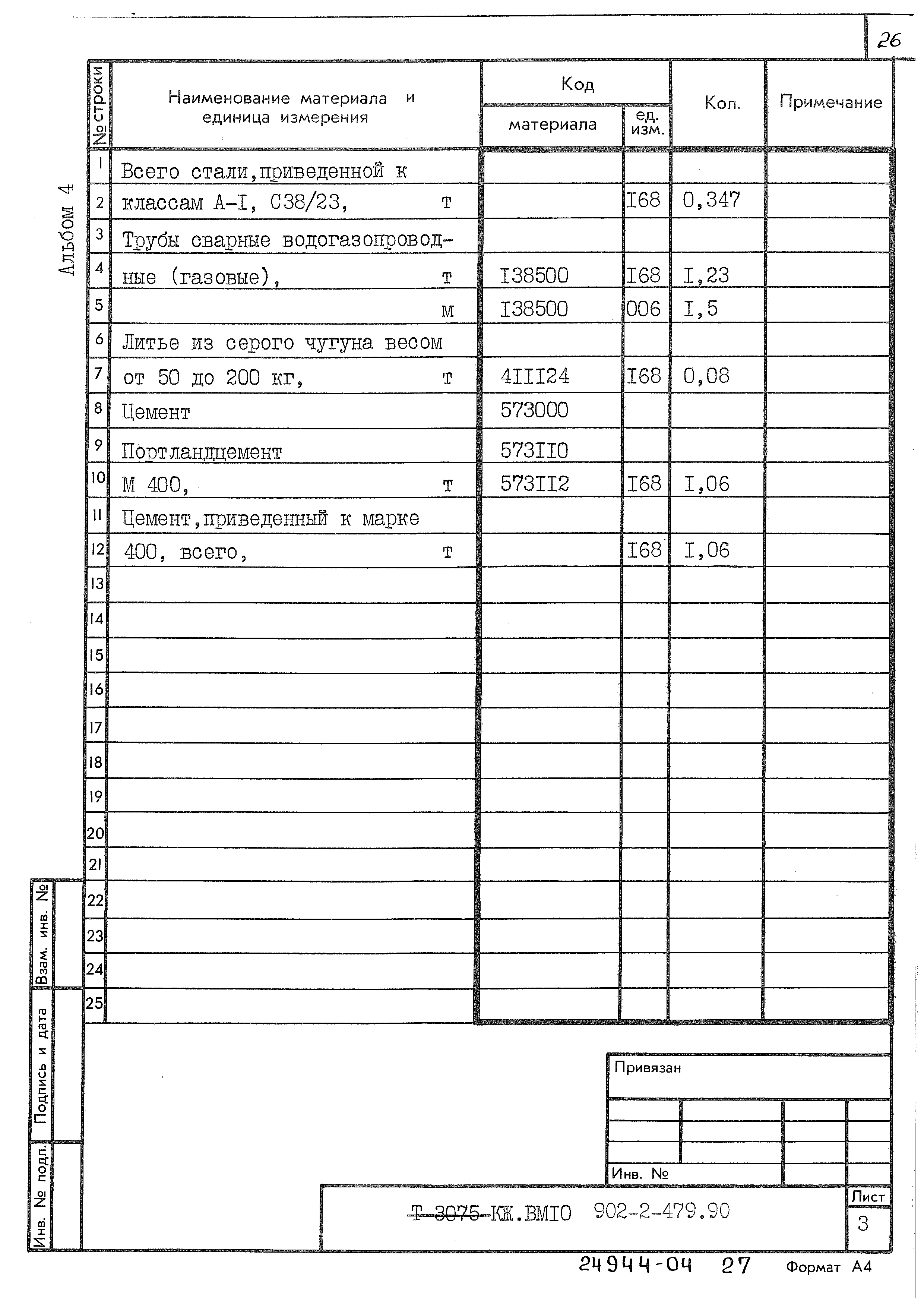 Типовой проект 902-2-479.90