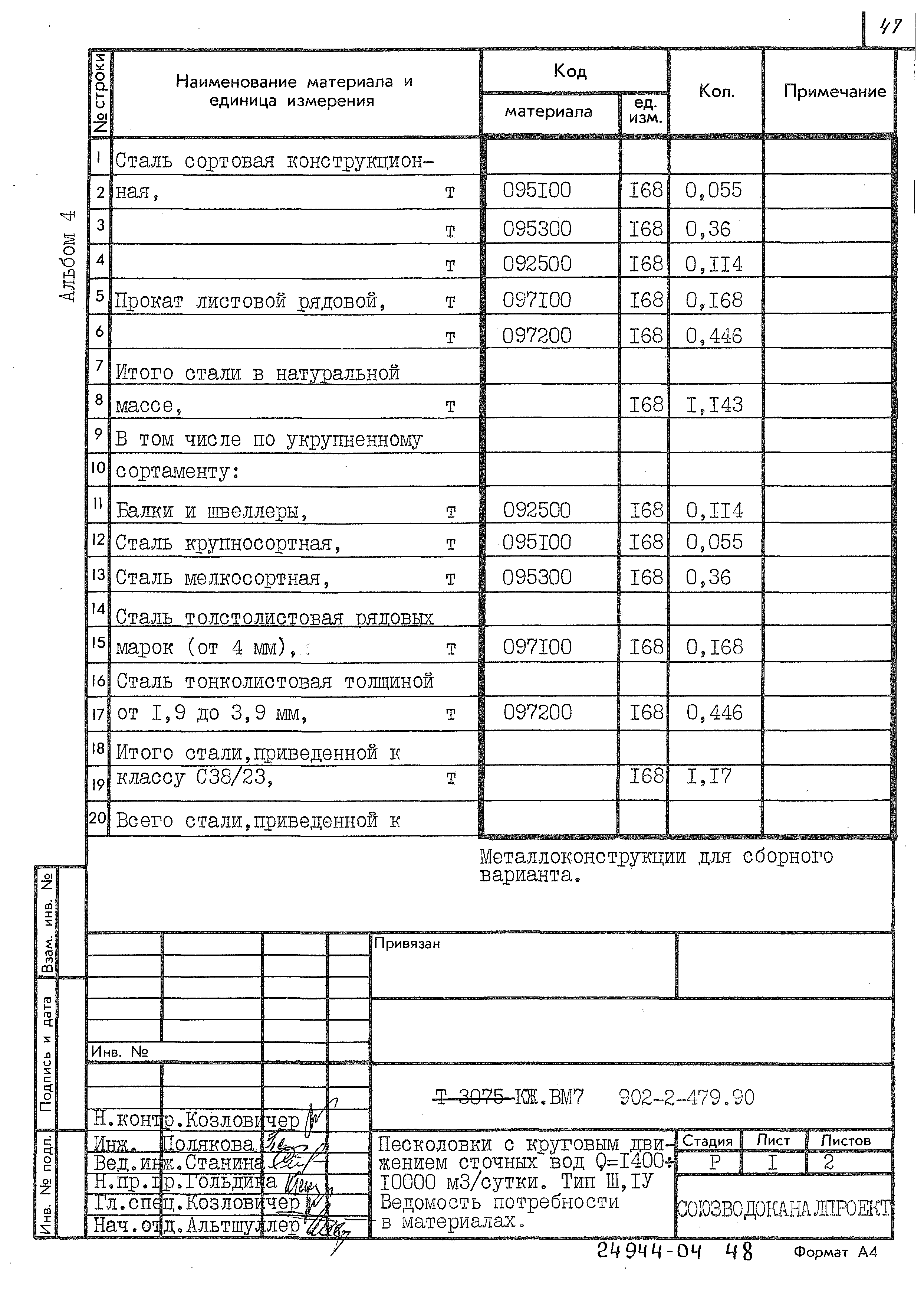 Типовой проект 902-2-479.90