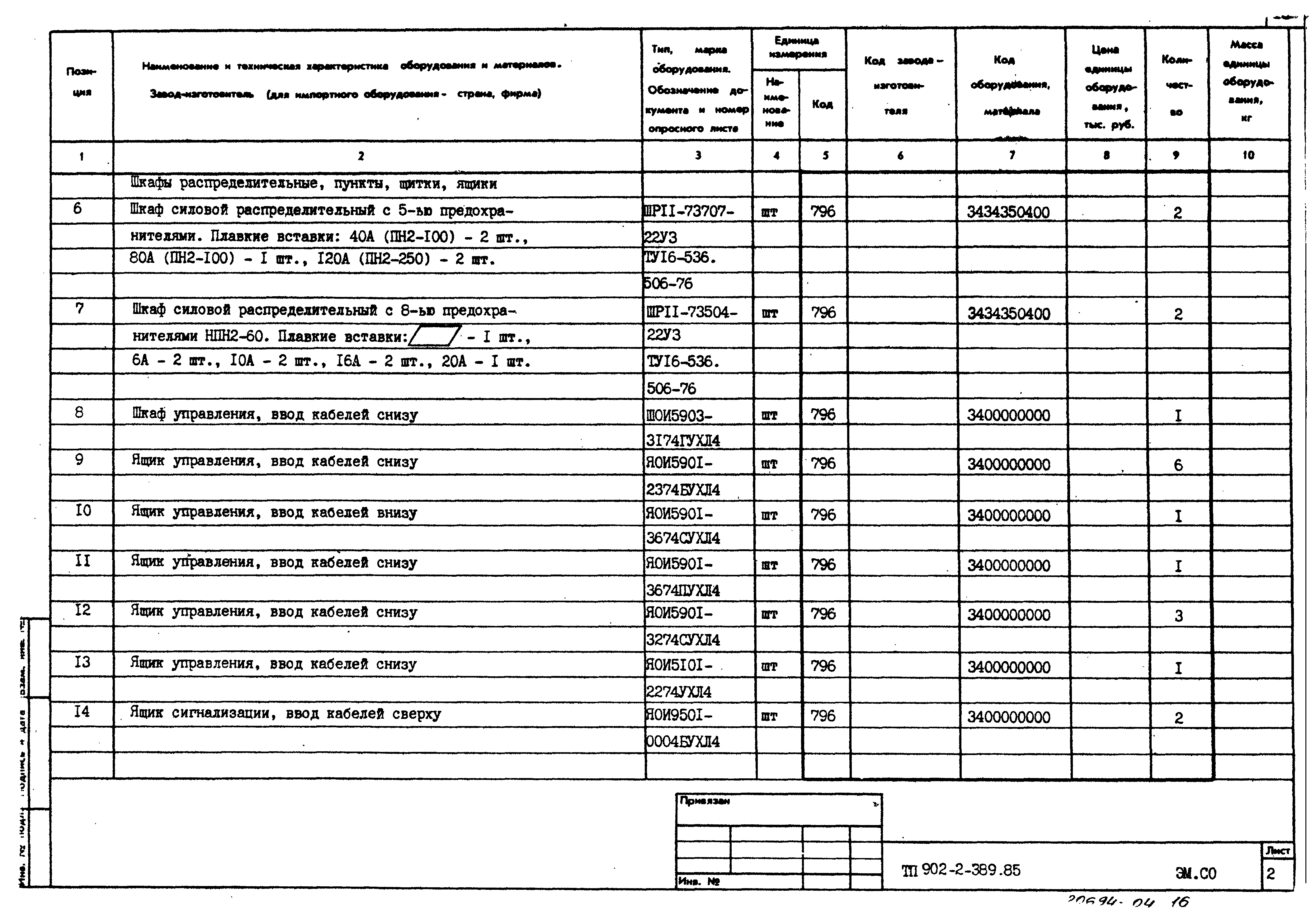 Типовой проект 902-2-389.85