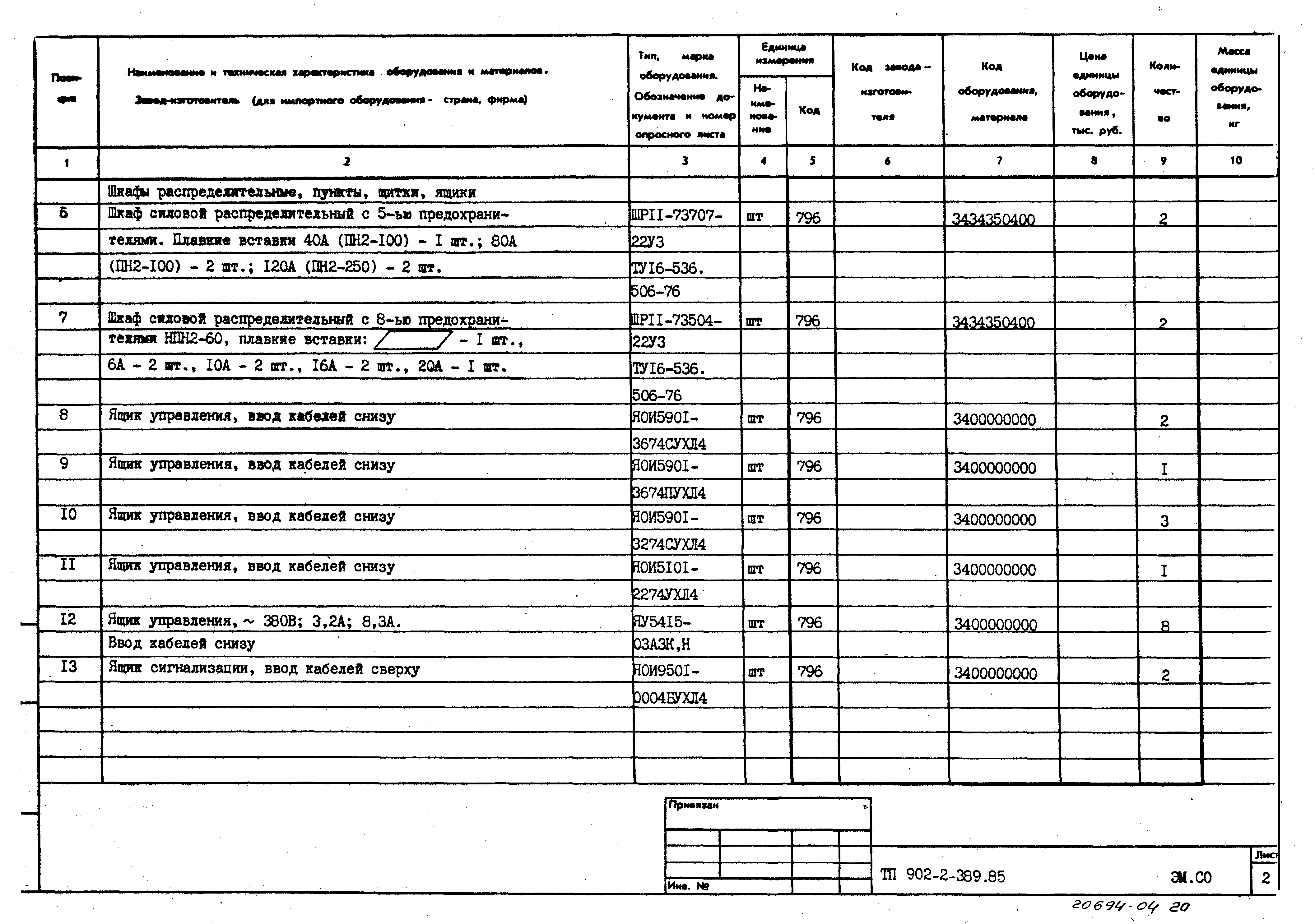 Типовой проект 902-2-389.85