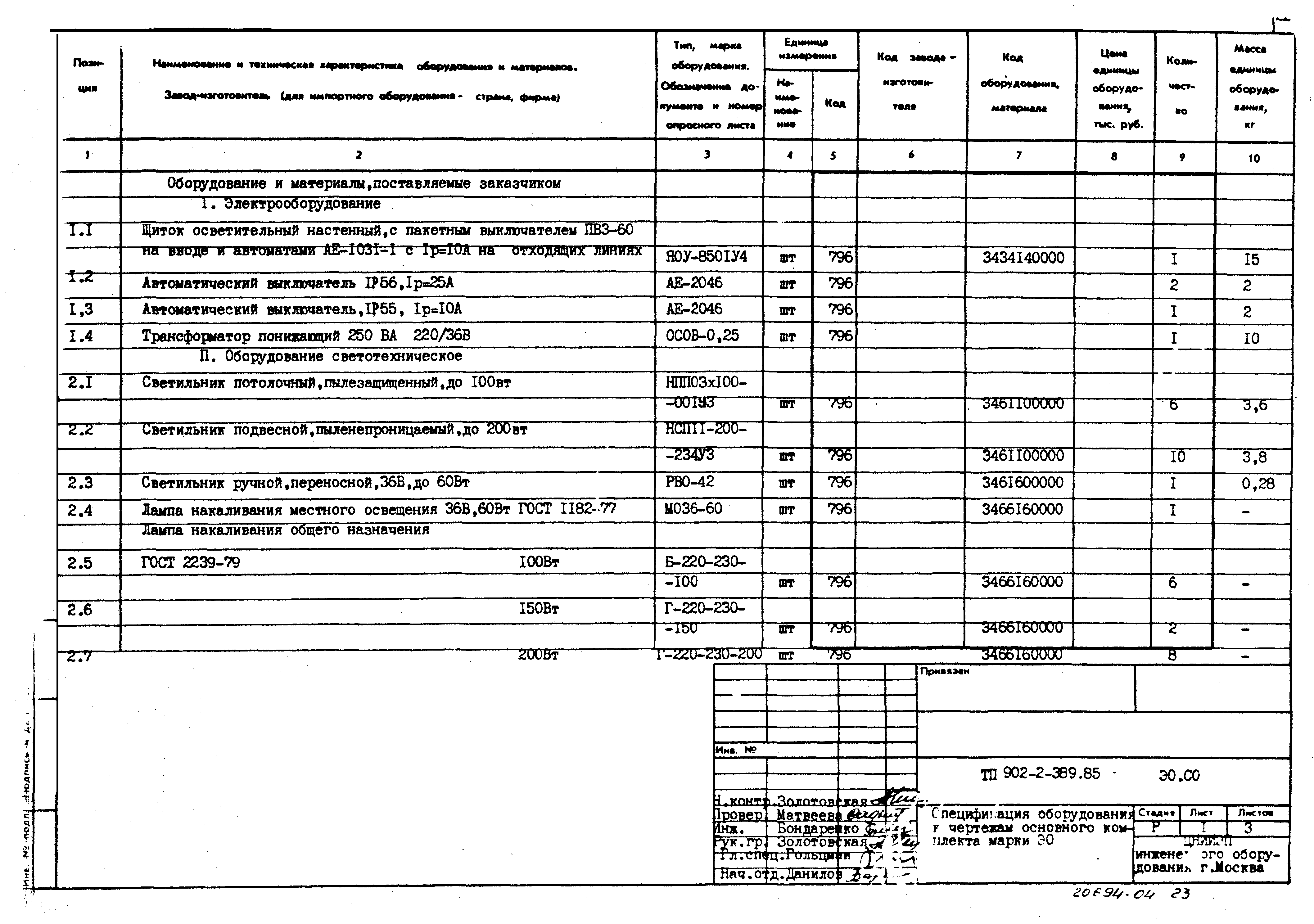 Типовой проект 902-2-389.85