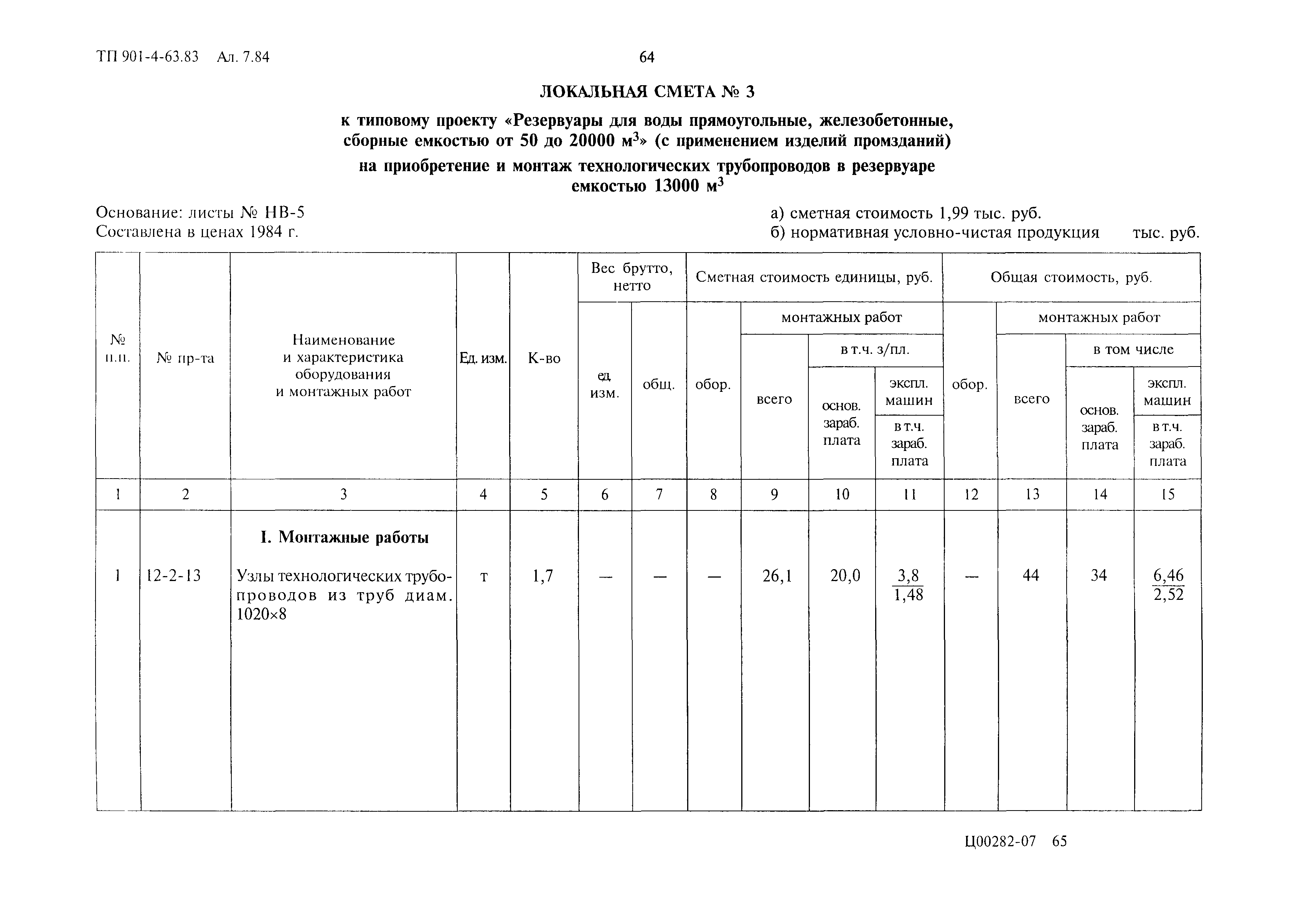 Типовой проект 901-4-63.83