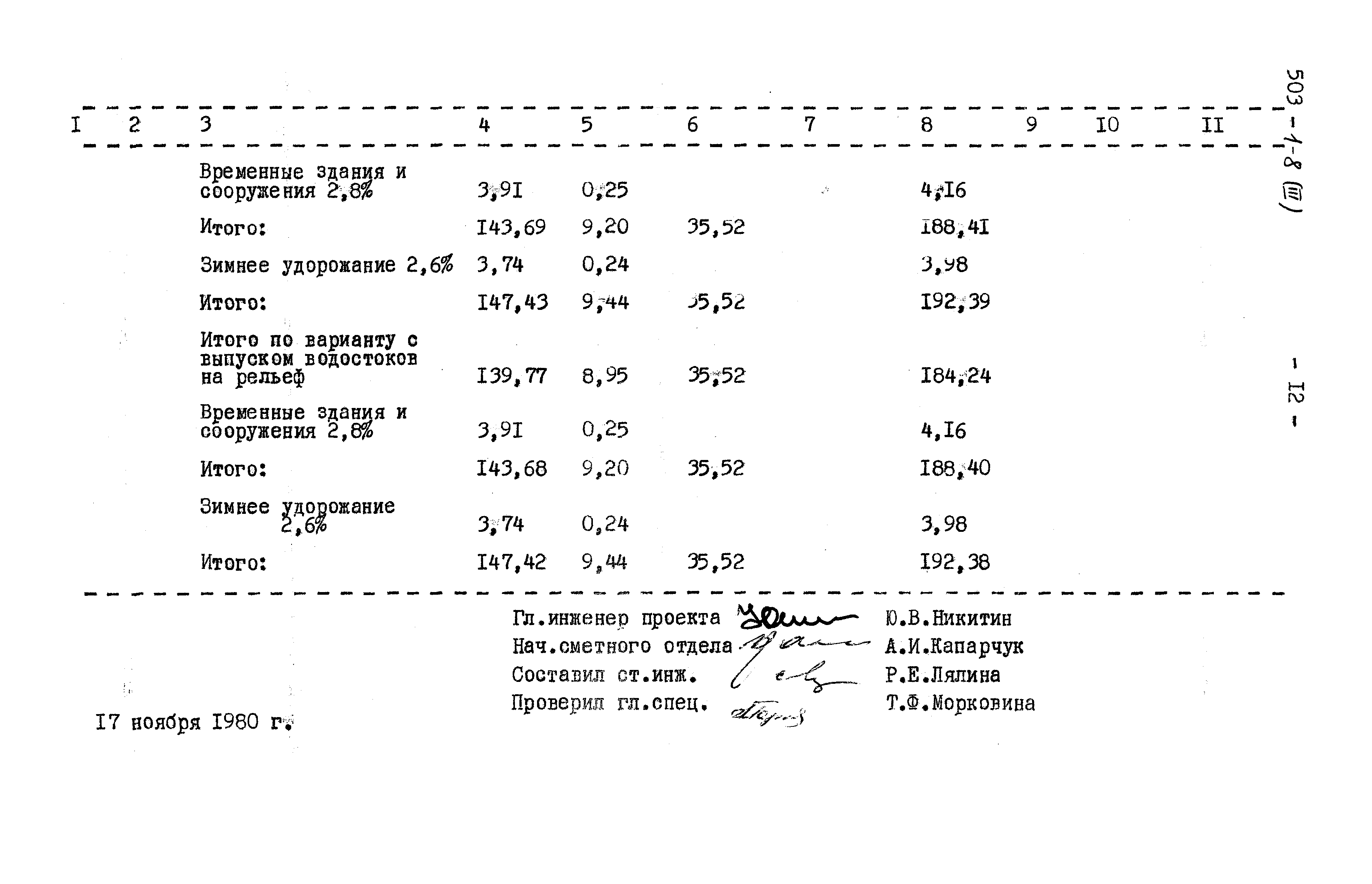 Типовой проект 503-1-8