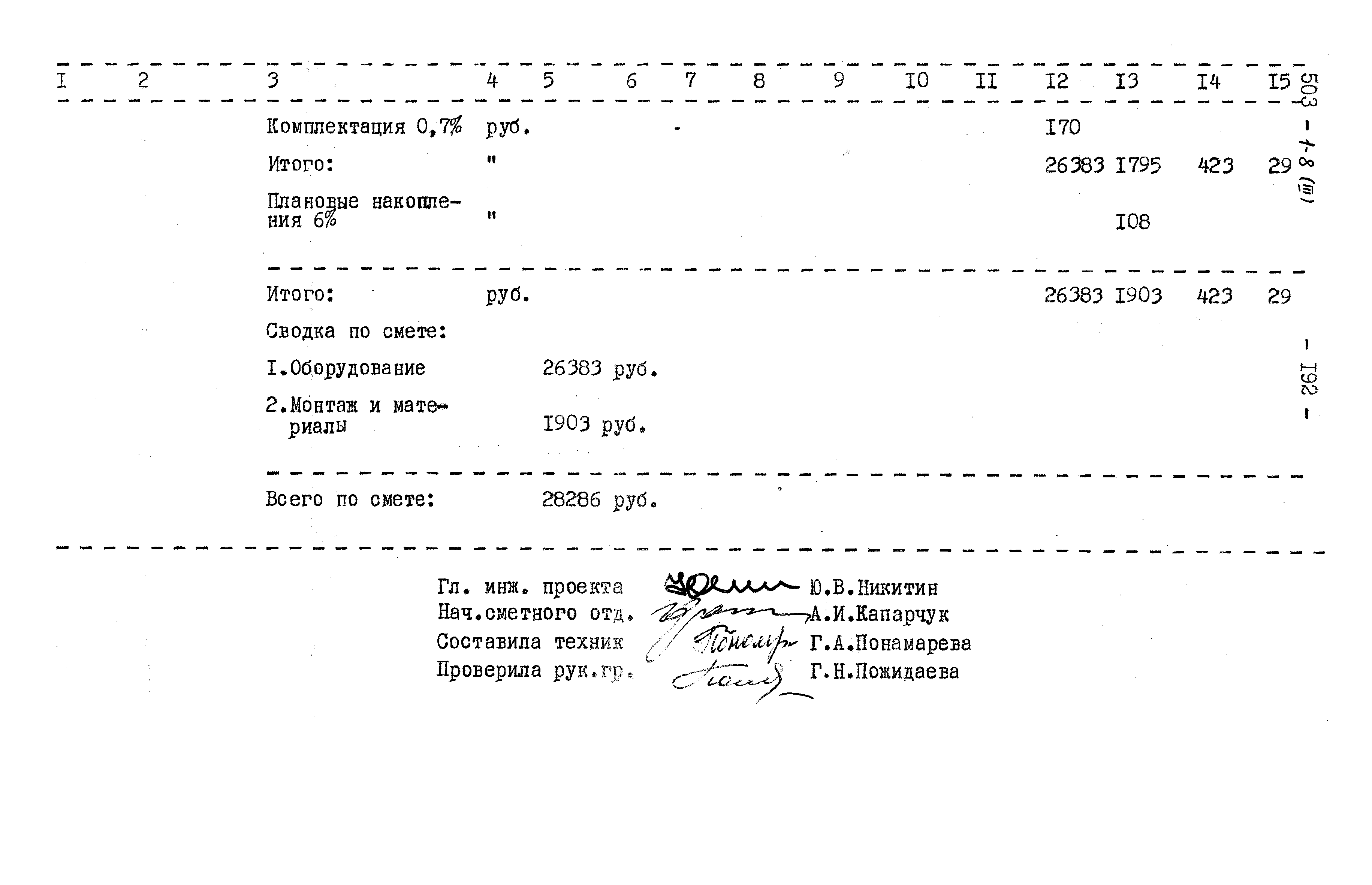 Типовой проект 503-1-8