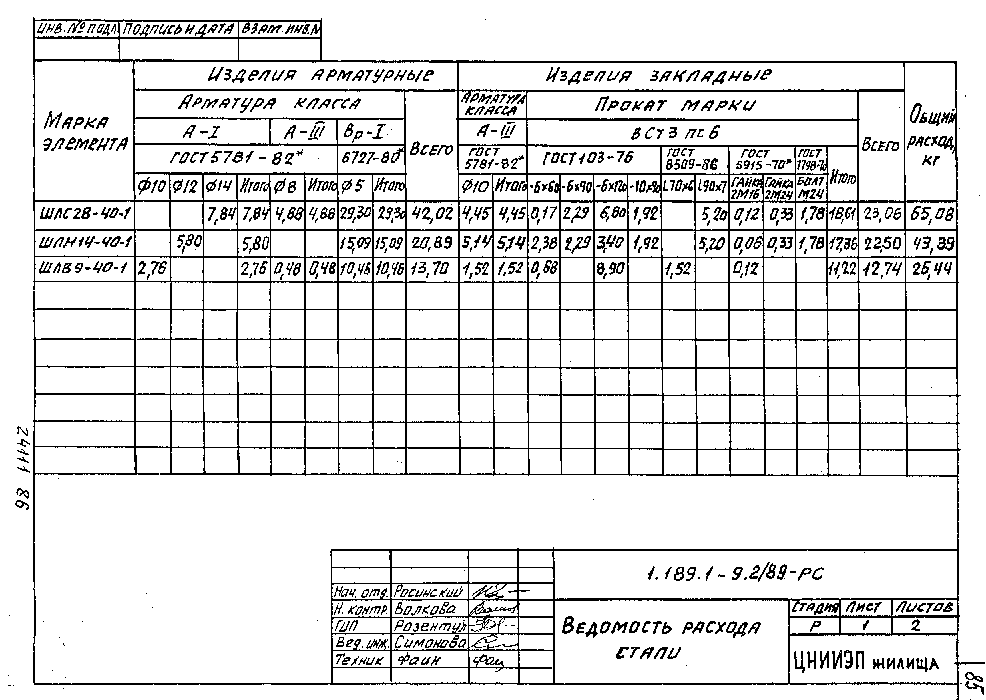 Серия 1.189.1-9