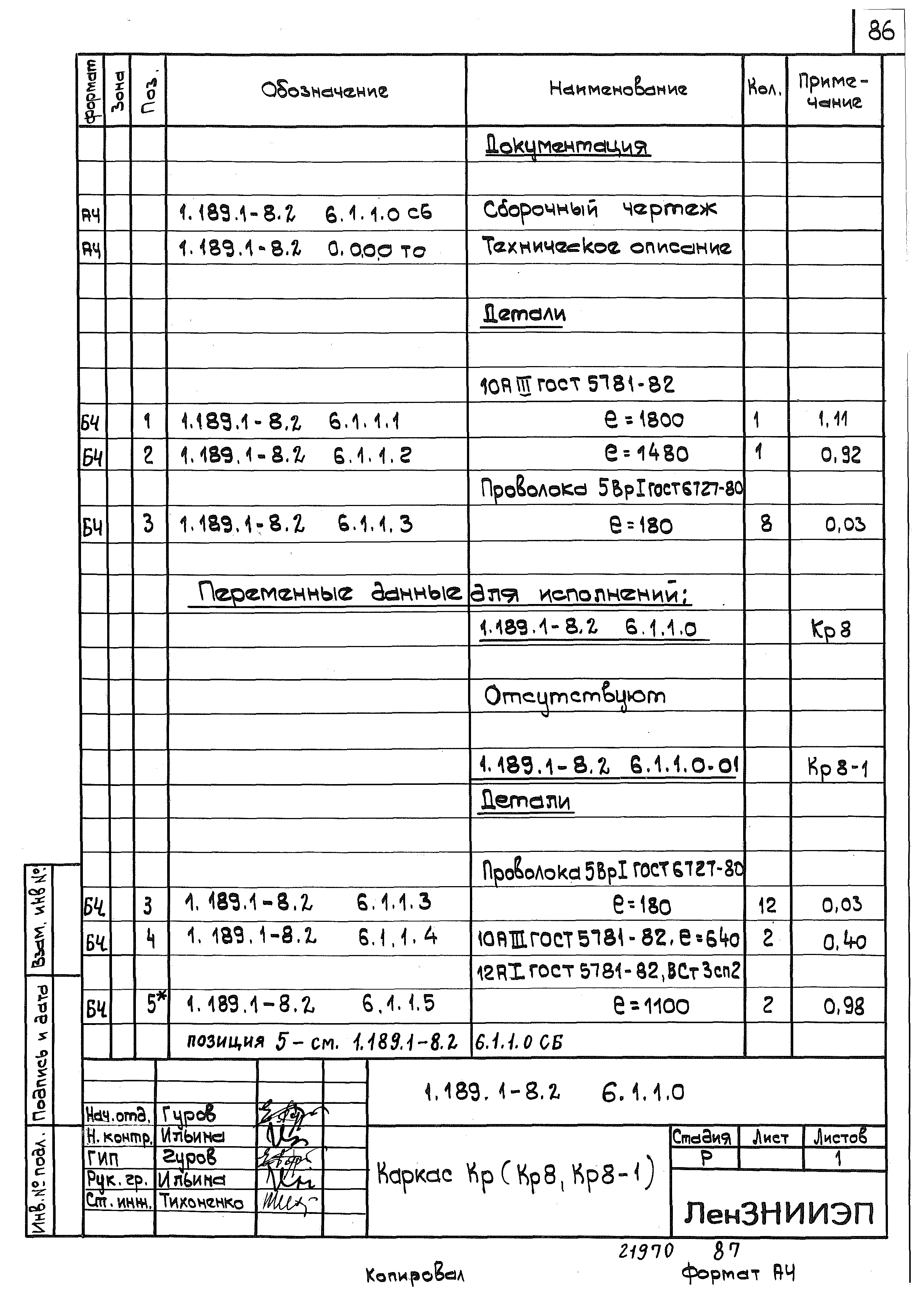 Серия 1.189.1-8