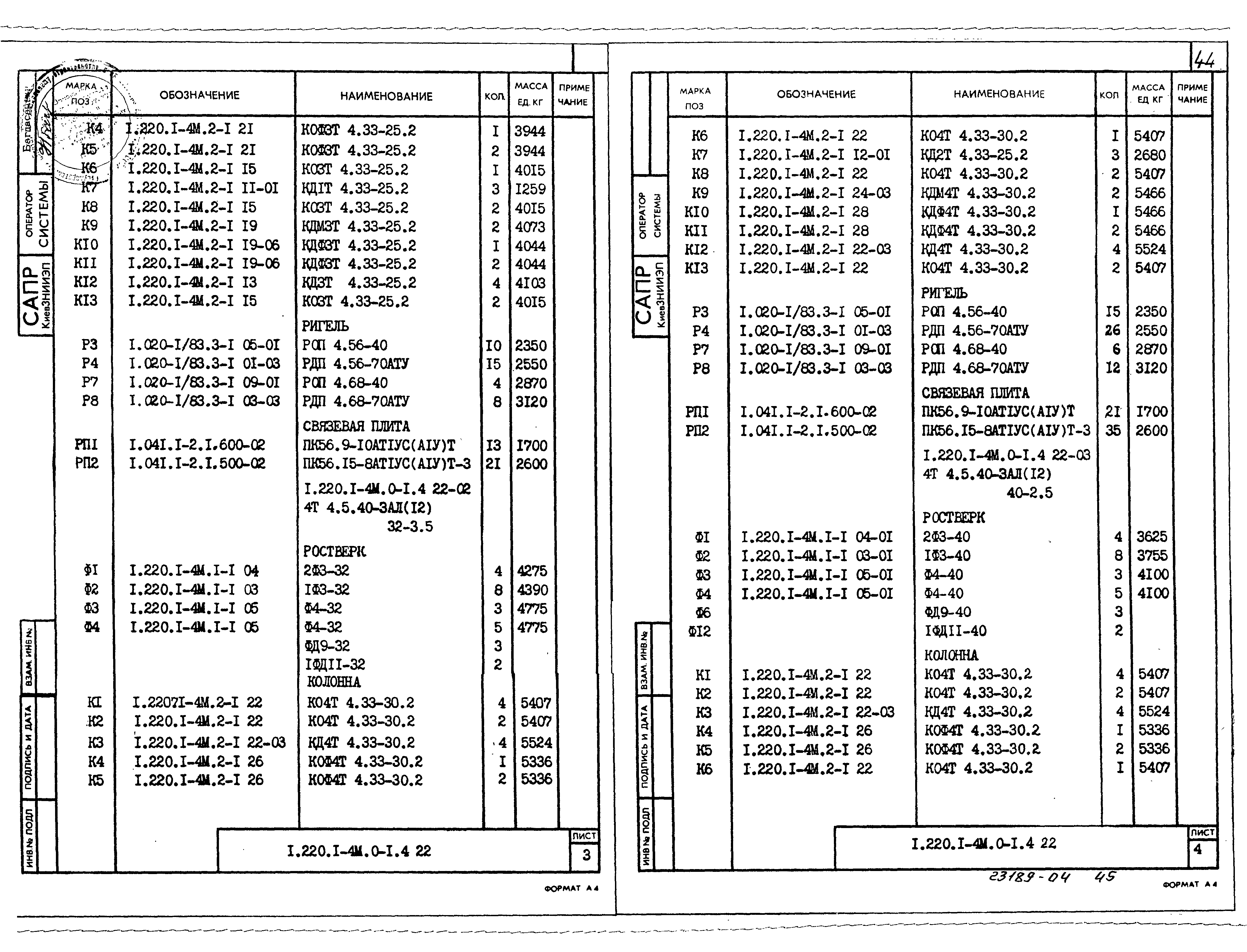 Серия 1.220.1-4м