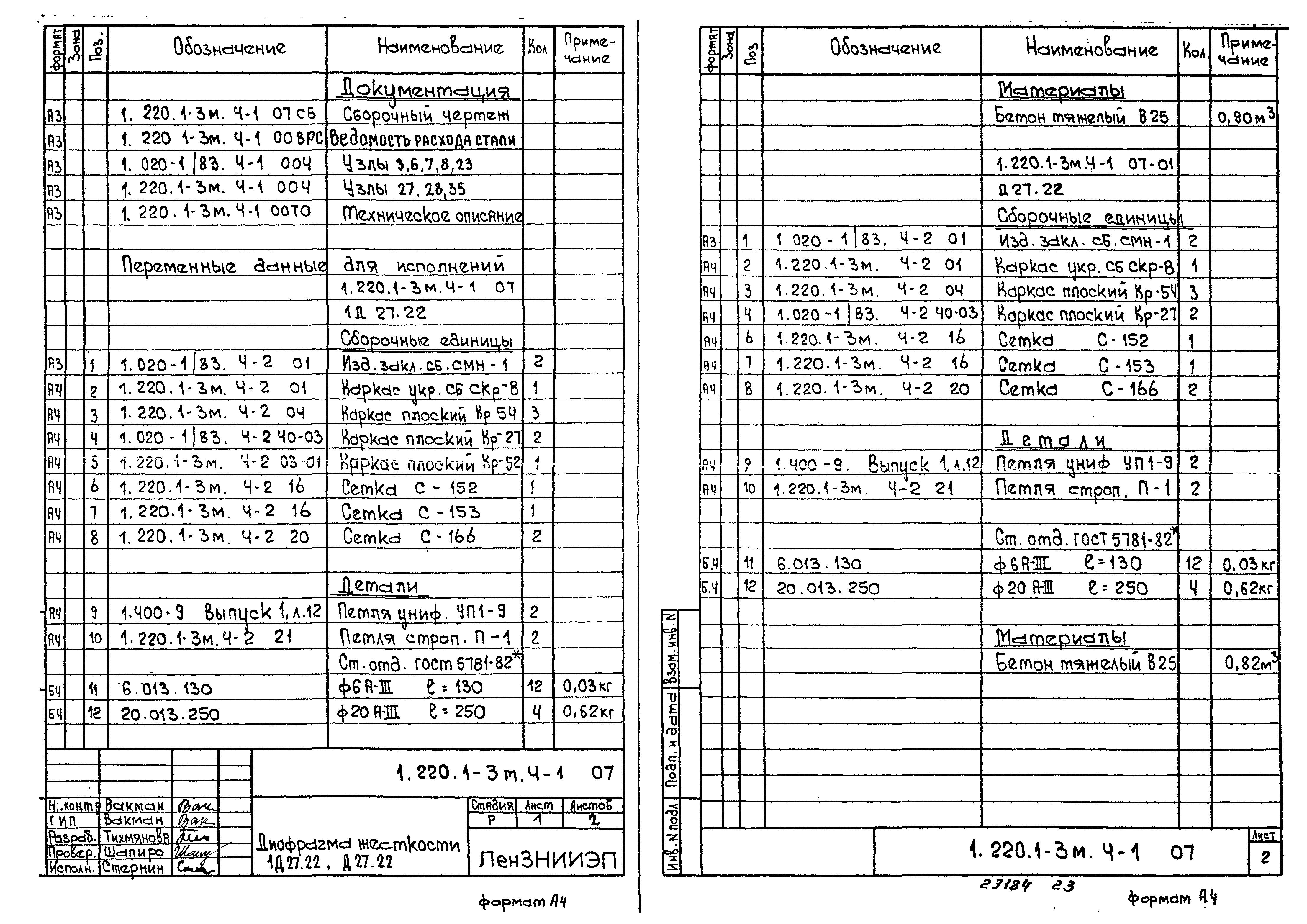 Серия 1.220.1-3м