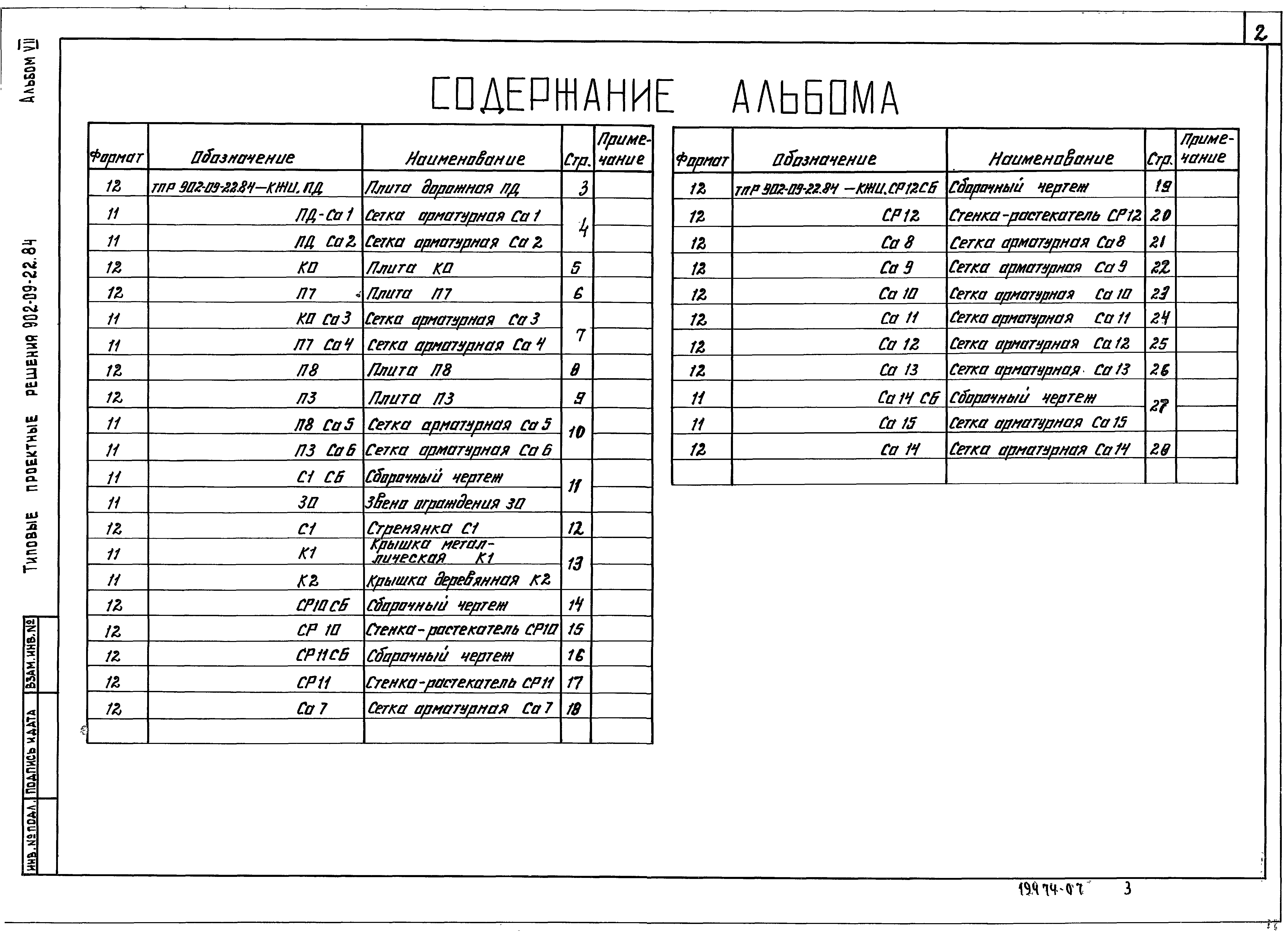 Типовые проектные решения 902-09-22.84