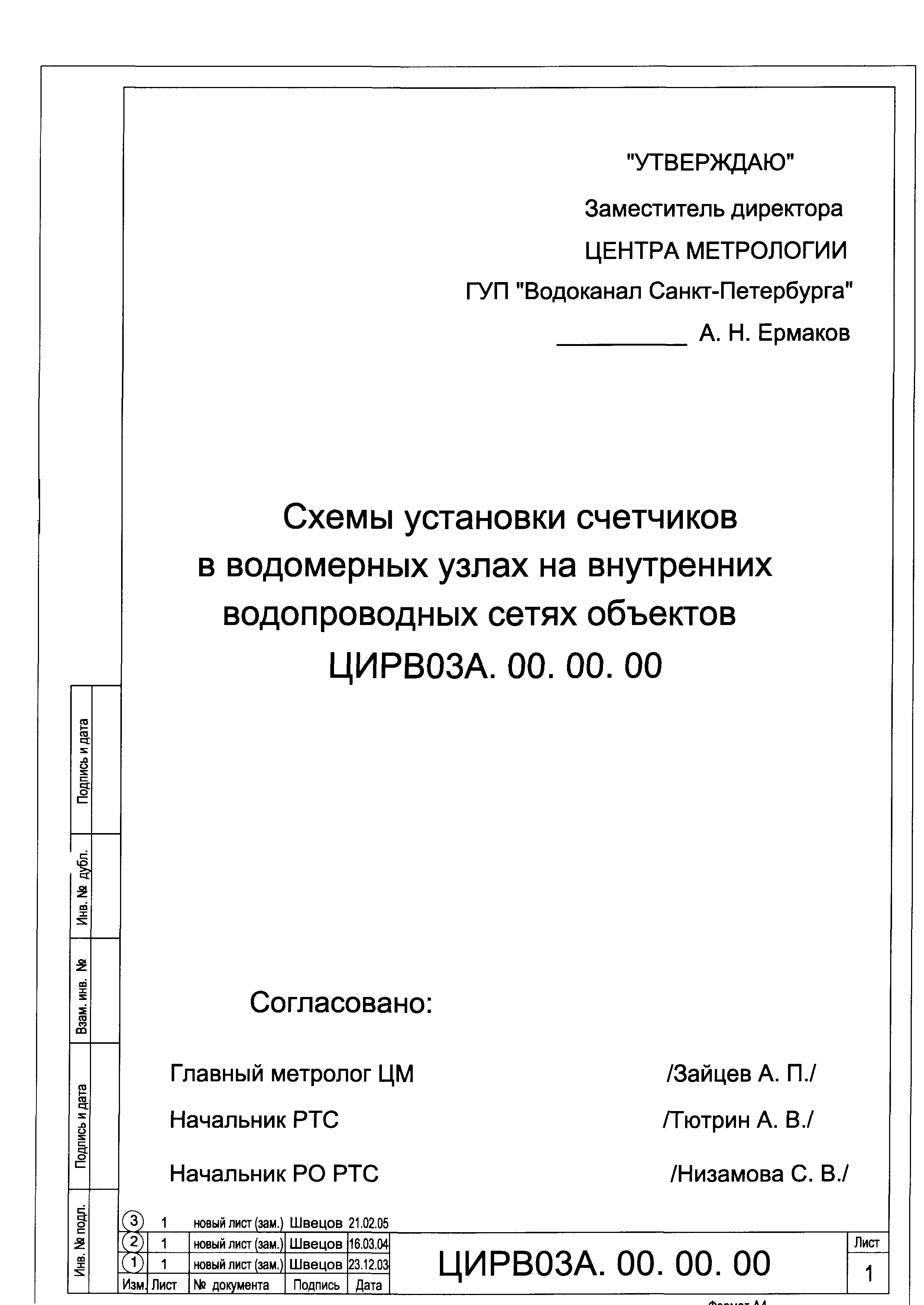 ЦИРВ 03А.00.00.00