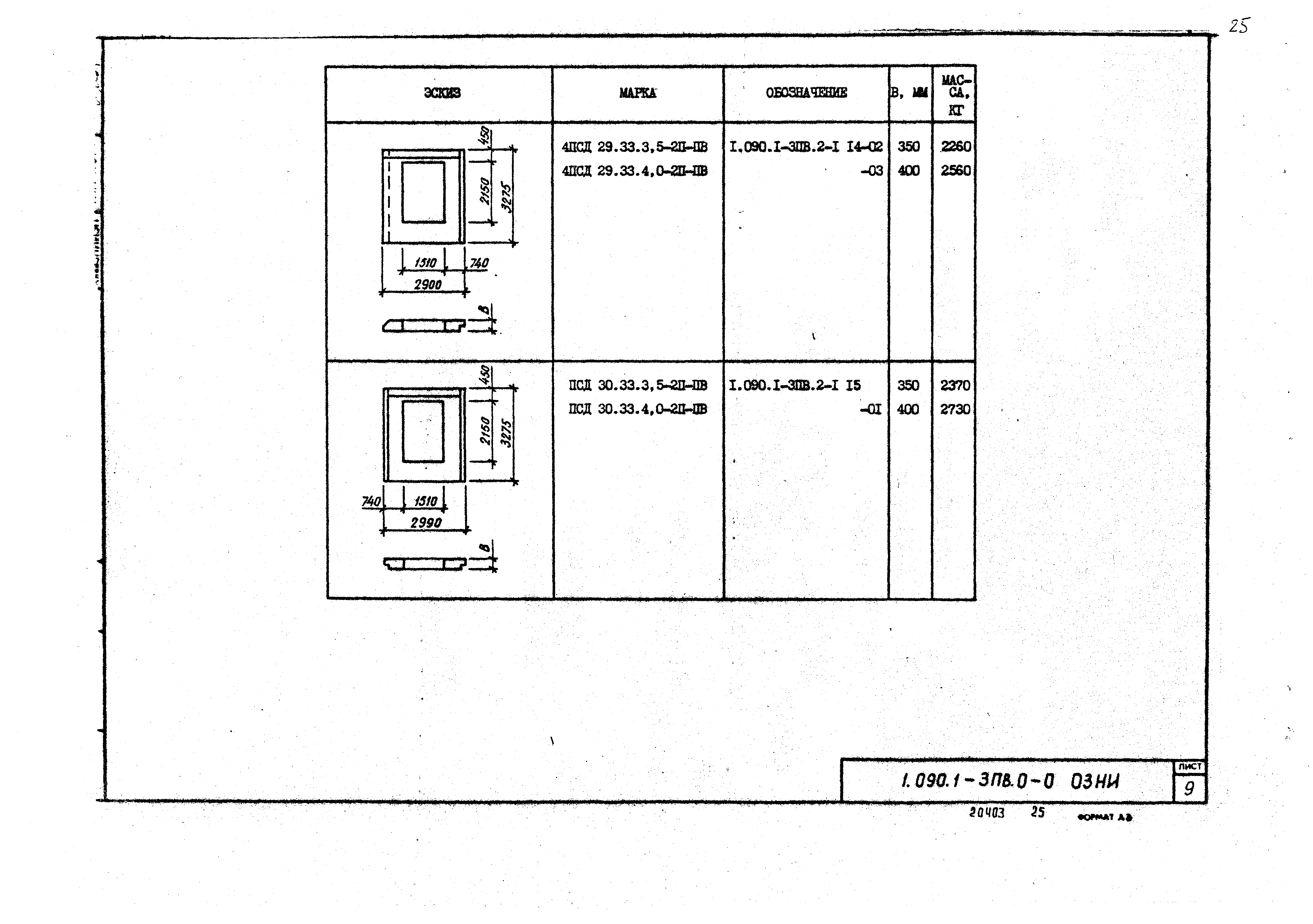 Серия 1.090.1-3пв