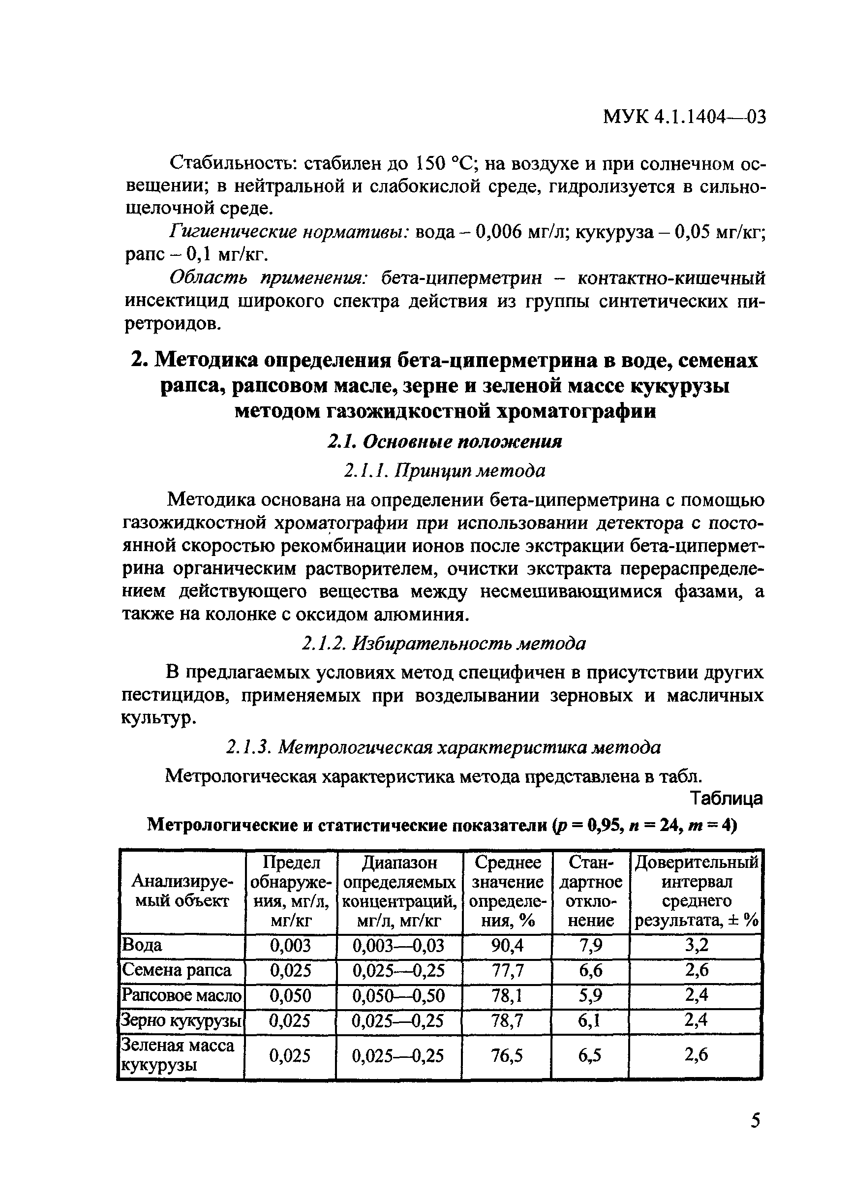 МУК 4.1.1404-03