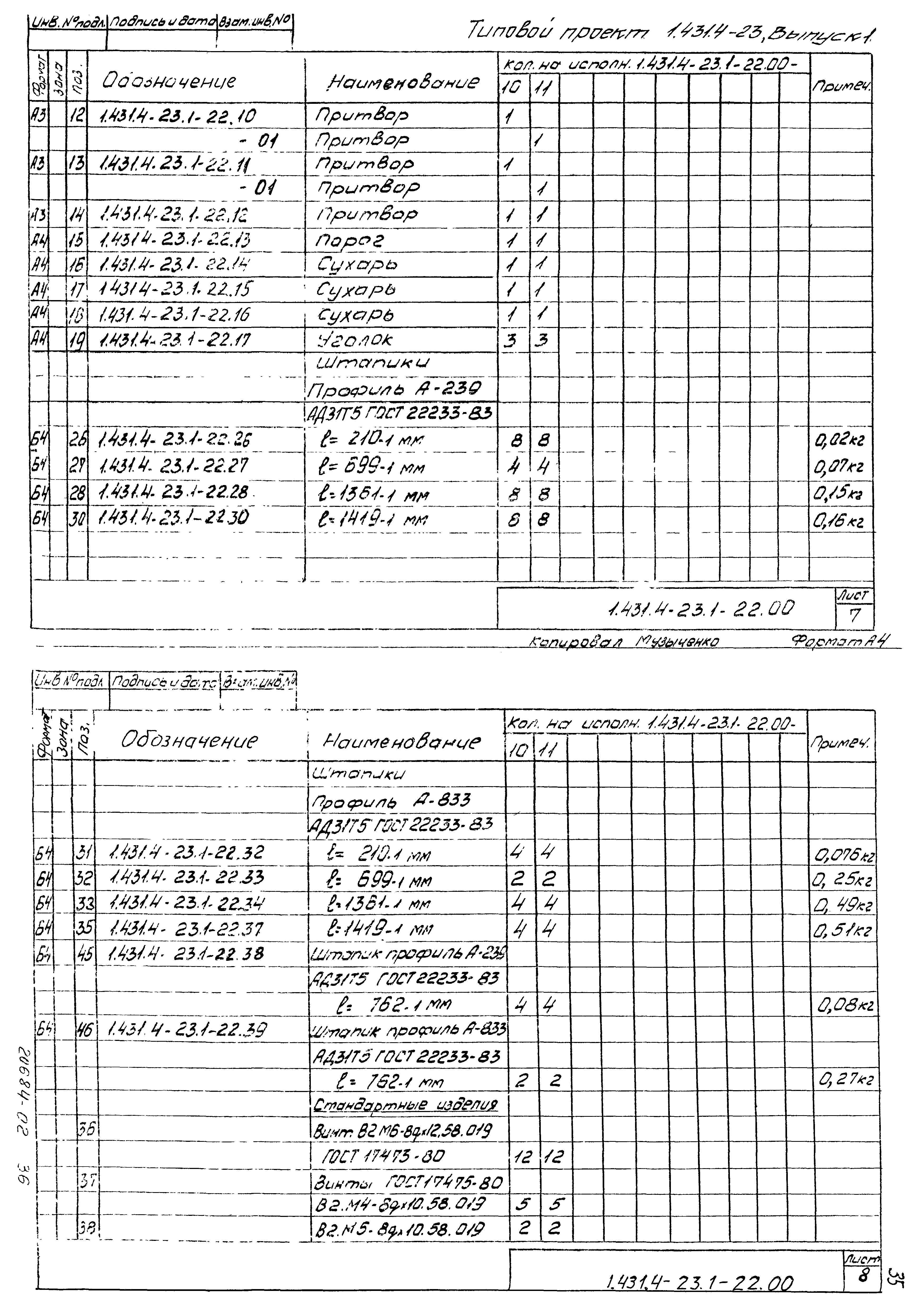 Серия 1.431.4-23