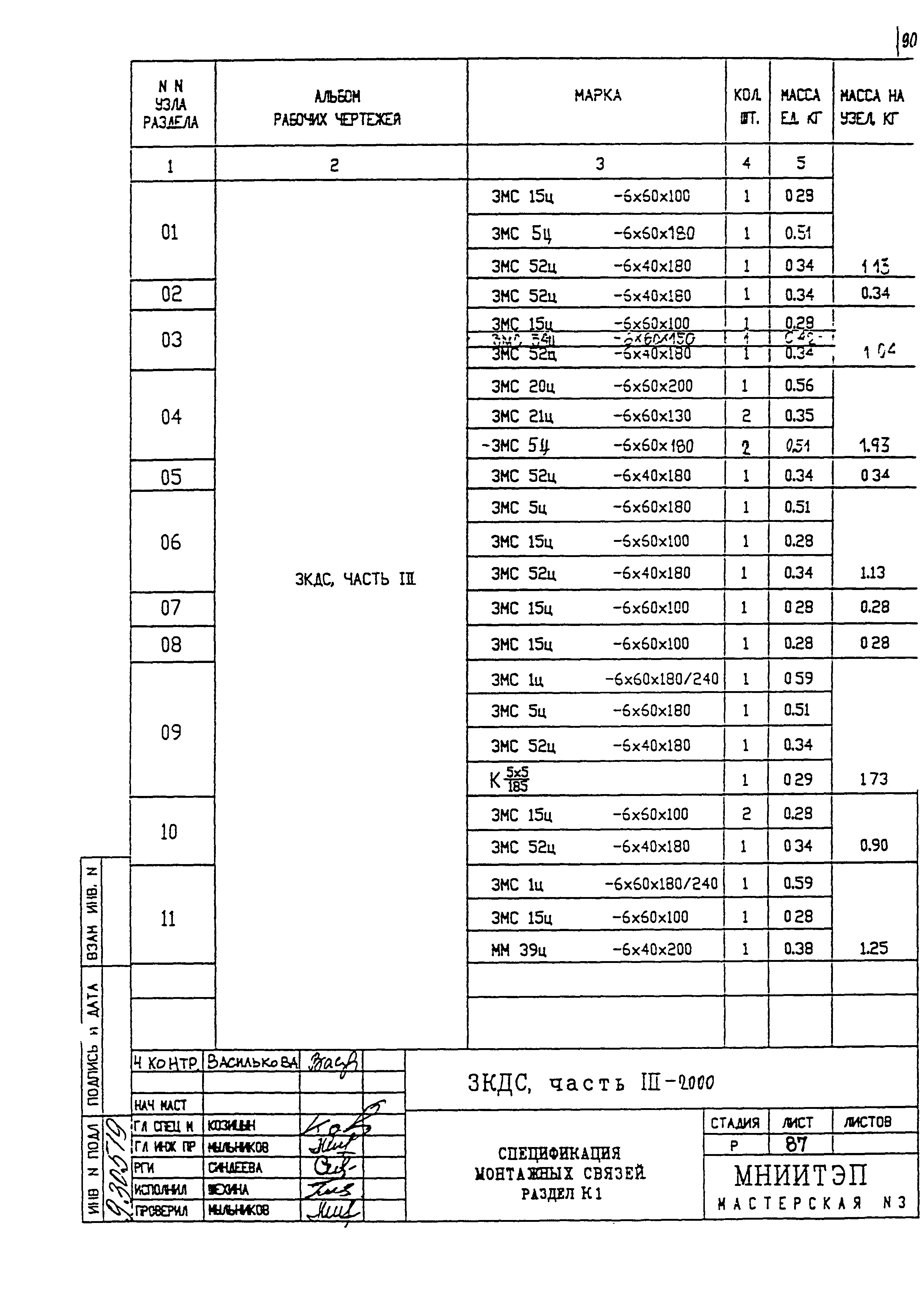 3 КДС, часть III-2000