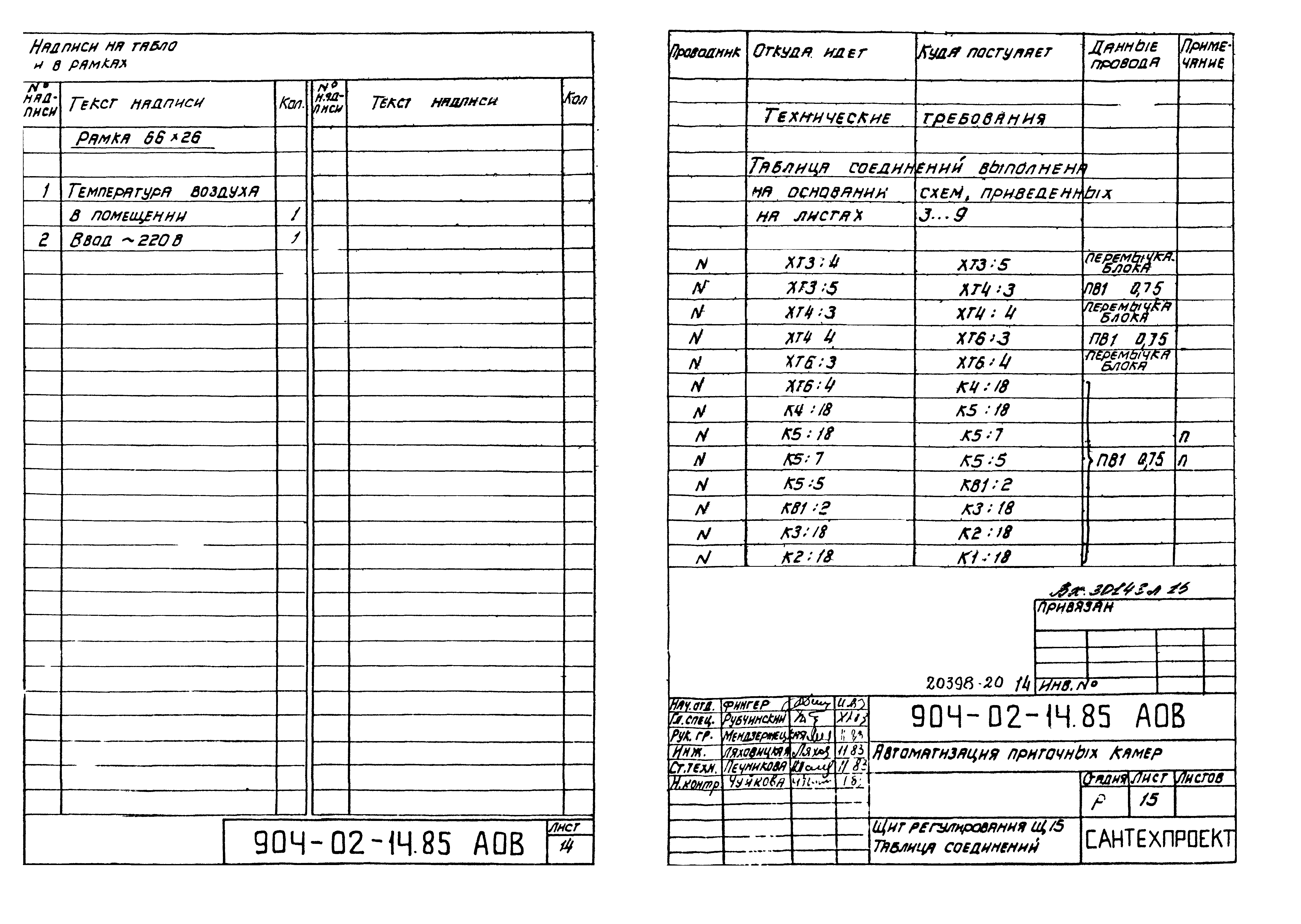 Типовые проектные решения 904-02-14.85