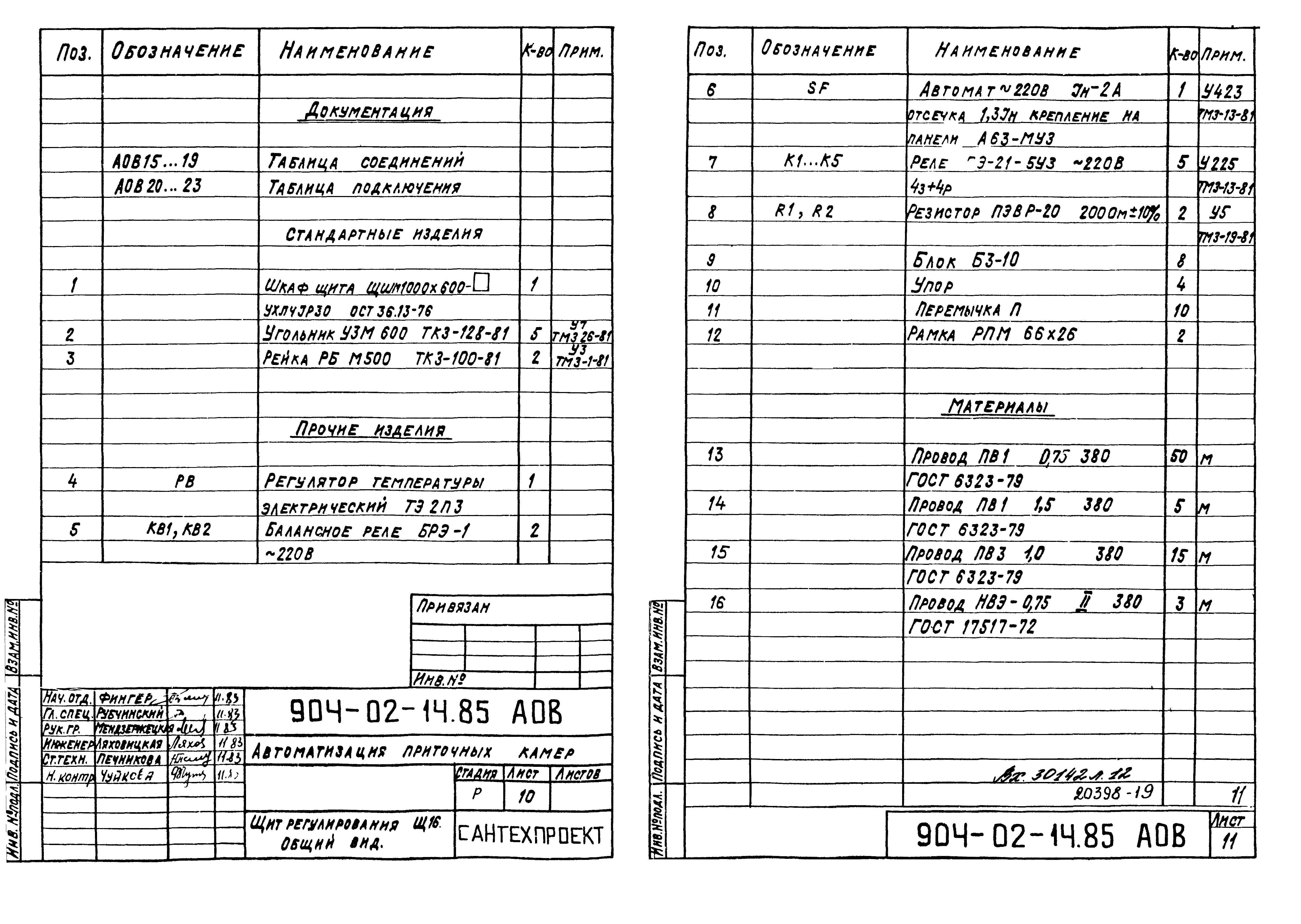 Типовые проектные решения 904-02-14.85