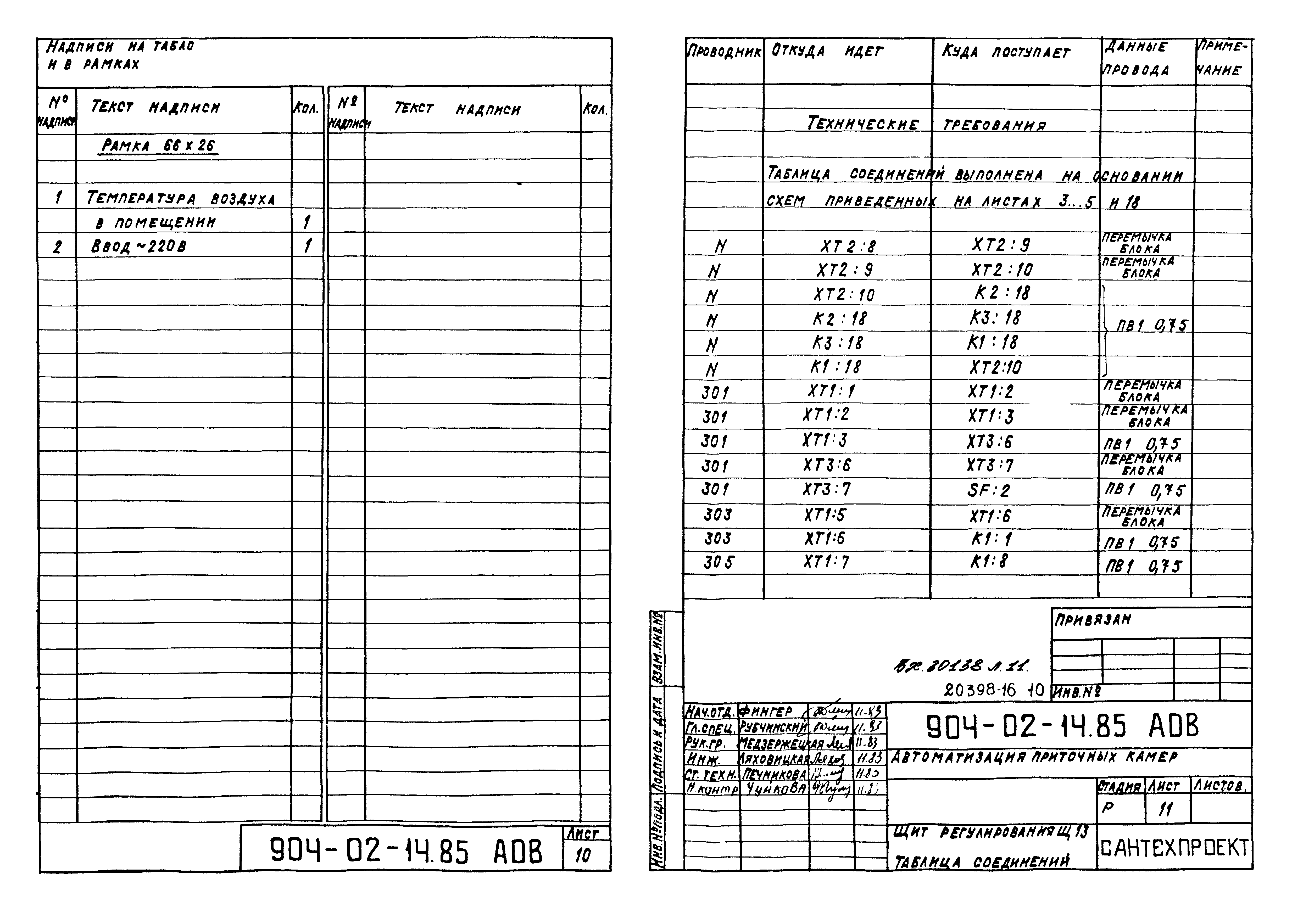 Типовые проектные решения 904-02-14.85