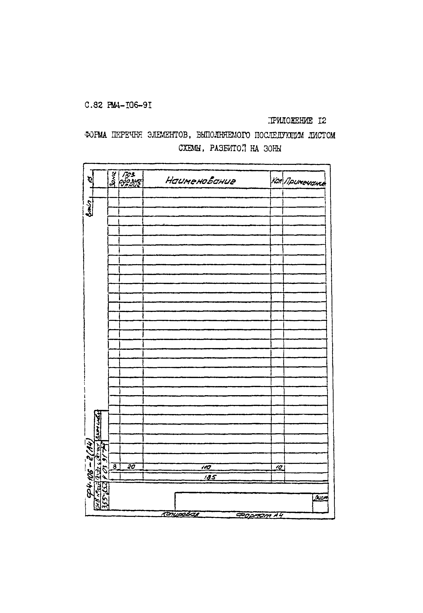 РМ 4-106-91