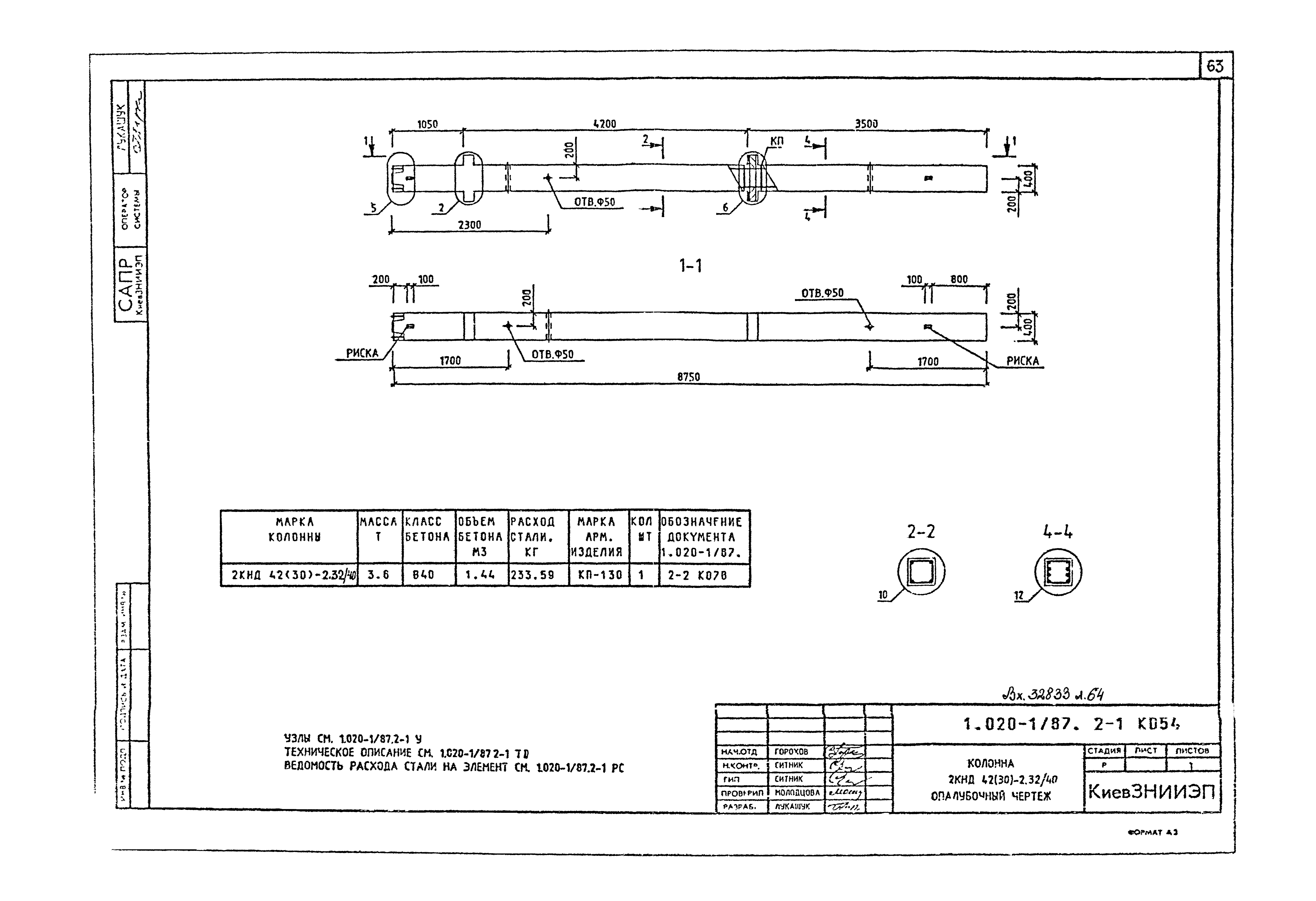 Серия 1.020-1/87