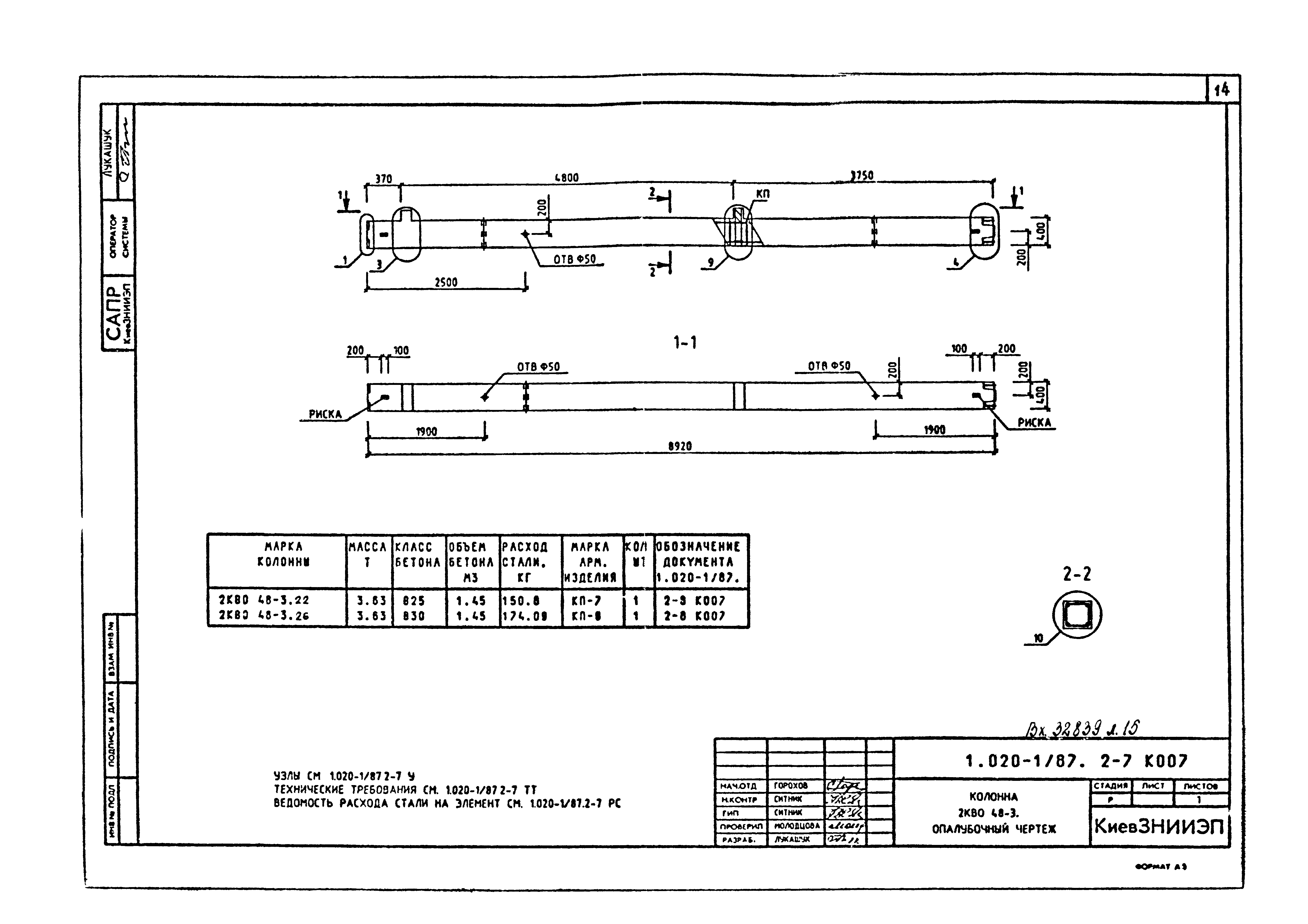 Серия 1.020-1/87