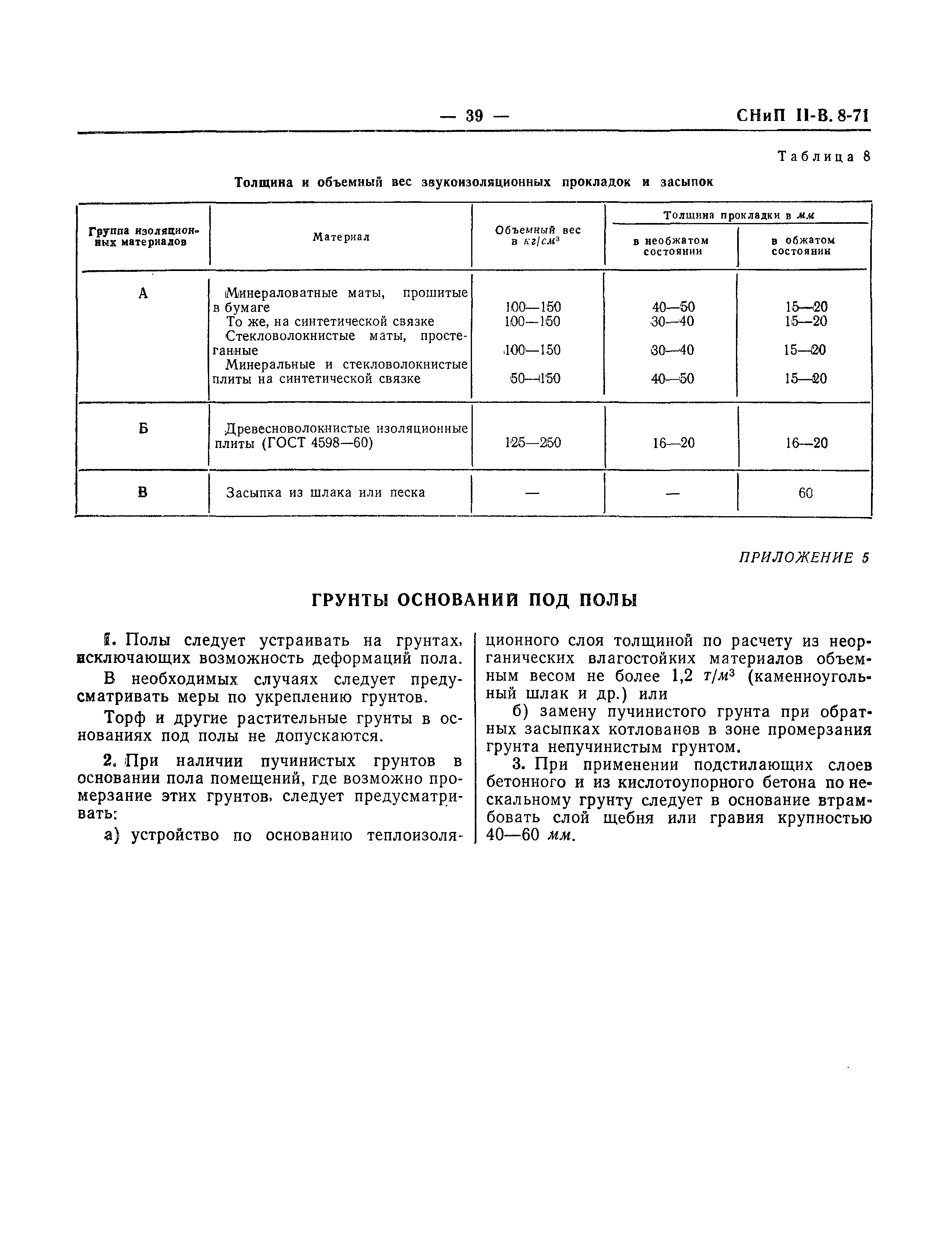 СНиП II-В.8-71